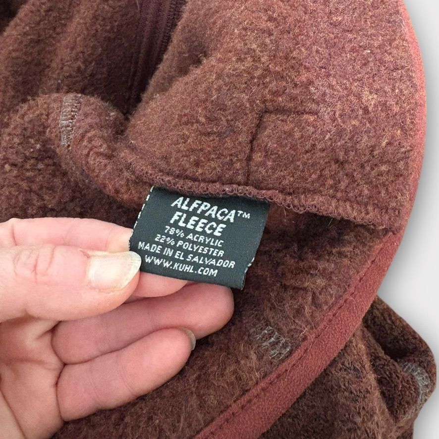 Kuhl Kuhl Alfpaca Fleece Jacket L Full Zip Sherpa Burgundy Red EU Size L / US 10 / IT 46 - 5 Thumbnail