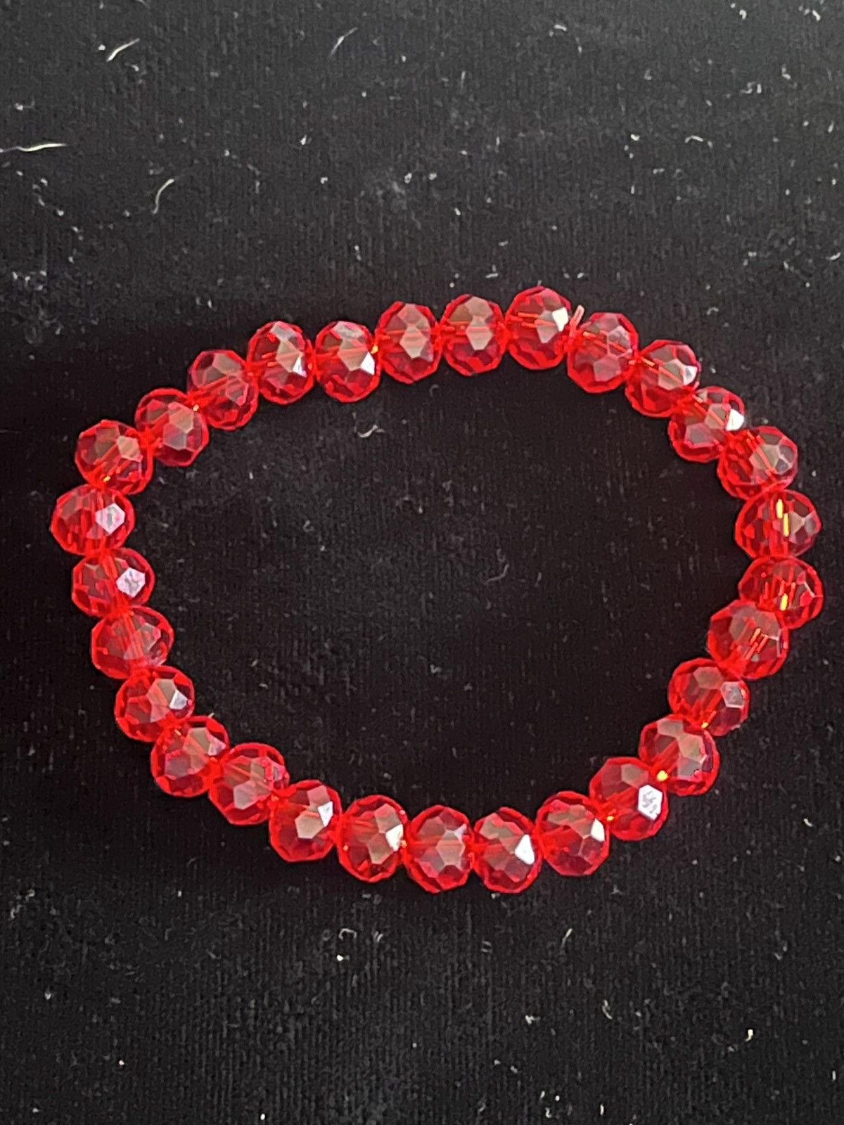 Other Stretch bracelet set red agate and faceted beads set of 4 Size ONE SIZE - 3 Thumbnail