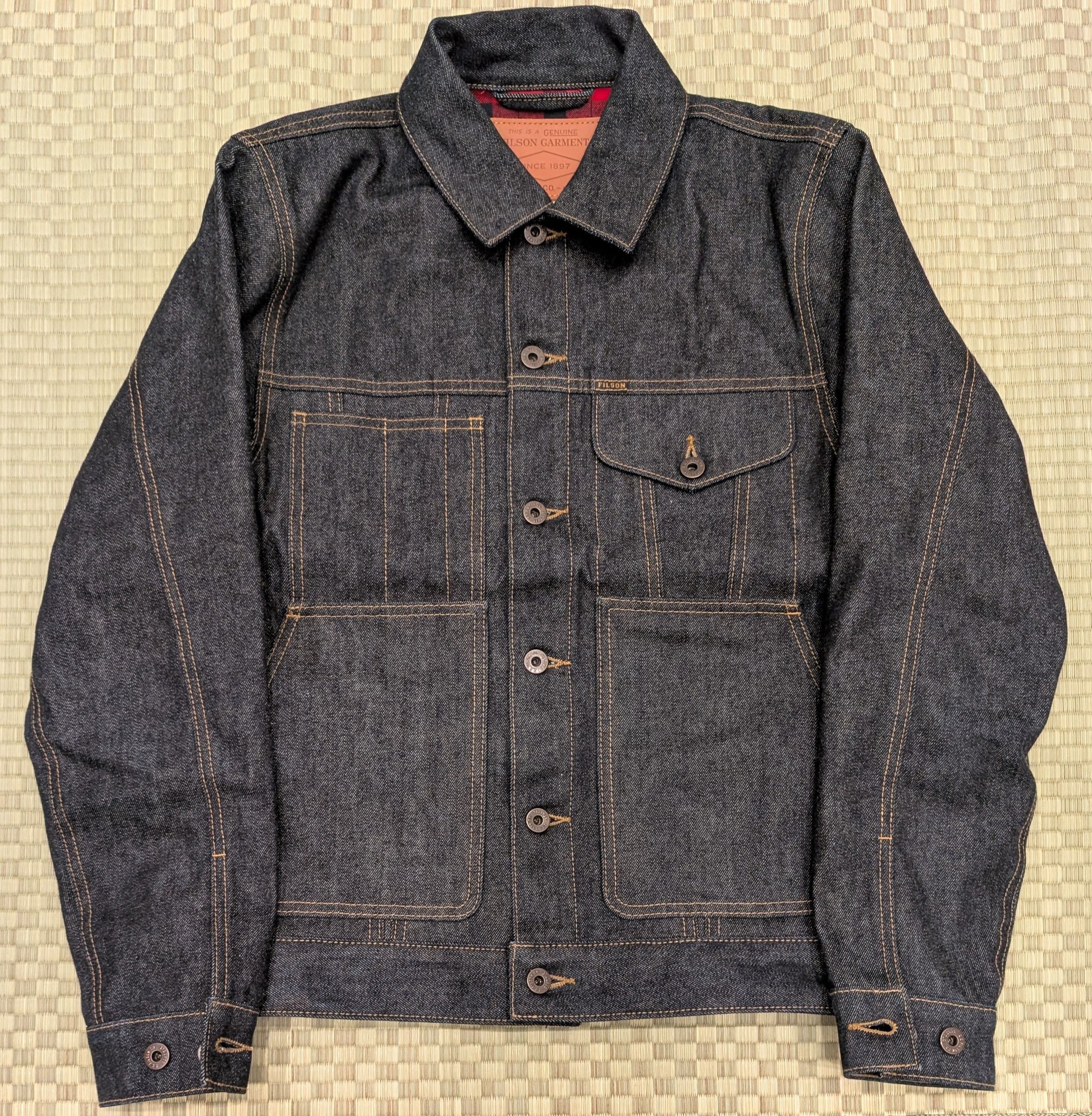FILSON Belltown waxed denim jacket USA製 Filson Belltown waxed denim jacket | Grailed