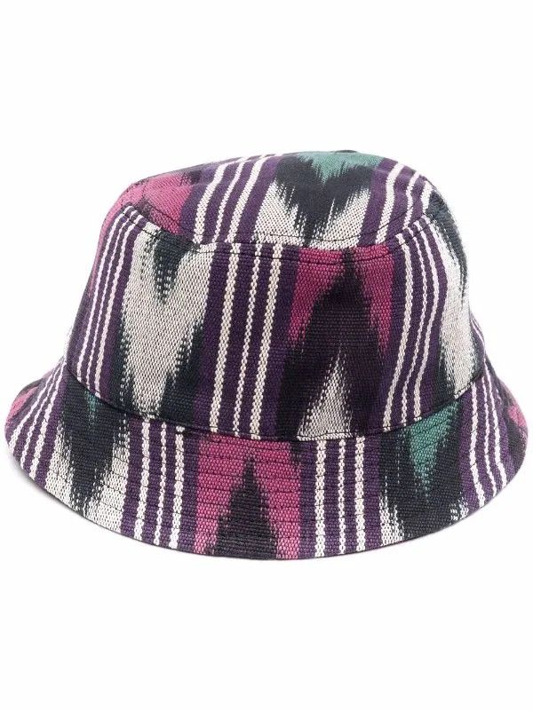 Isabel Marant !DS! SS23 Isabel Marant Geometric Print Haleyh Bucket Hat Size ONE SIZE - 7 Thumbnail