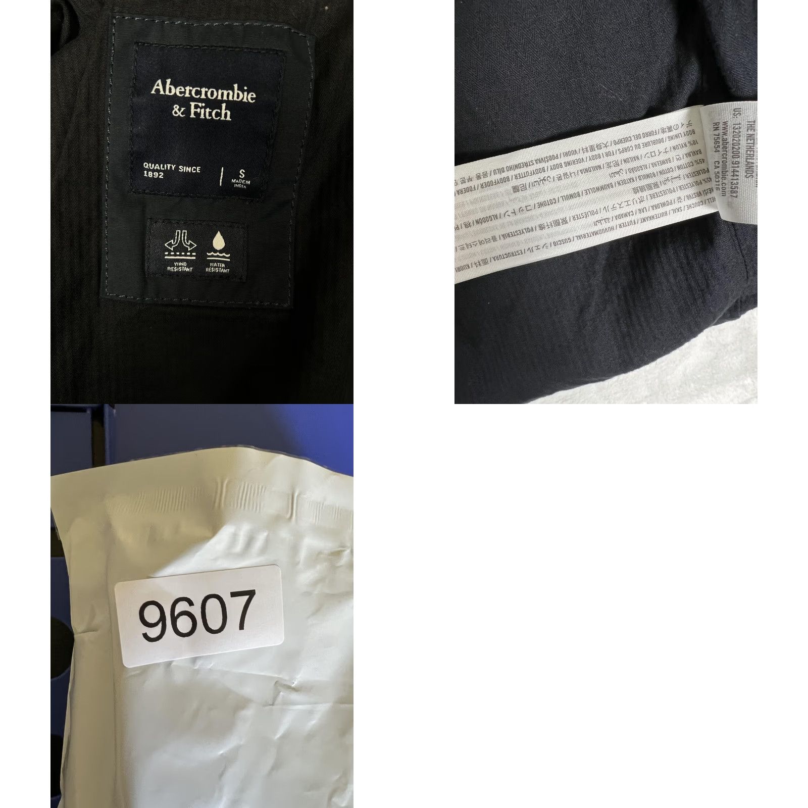 Abercrombie & Fitch Abercrombie & Fitch Jacket Mens Small Navy Windbreaker Lined Water Resistant Wind-Resistant Nylon Full Zip Pockets Casual Travel 90s? Size US S / EU 44-46 / 1 - 8 Thumbnail