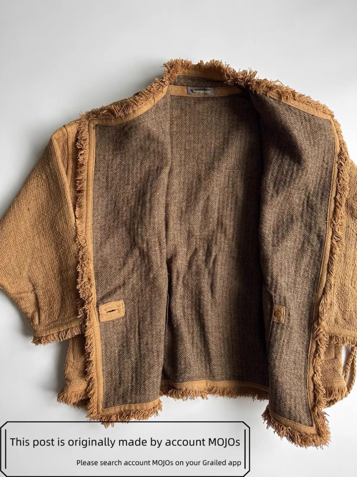Issey Miyake Sz 9 Issey Miyake 90s Woven Light Brown Work Jacket mojos001 Size US L / EU 52-54 / 3 - 3 Thumbnail