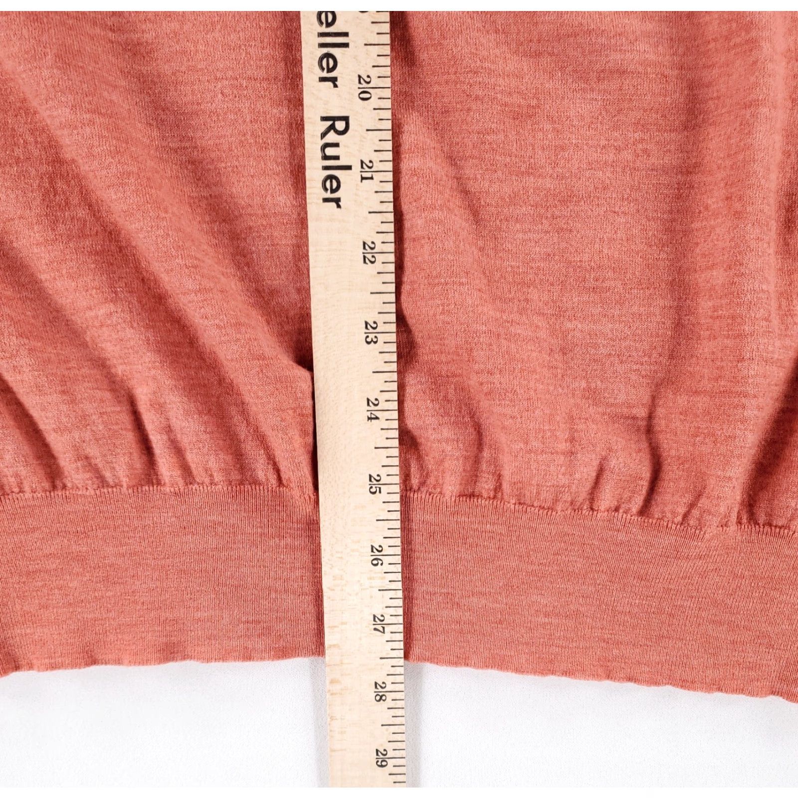 Peter Millar Peter Millar Performance Merino Quarter Zip Excursionist Flex Salmon Mens L Sweater Pullover Shirt Size US L / EU 52-54 / 3 - 7 Thumbnail