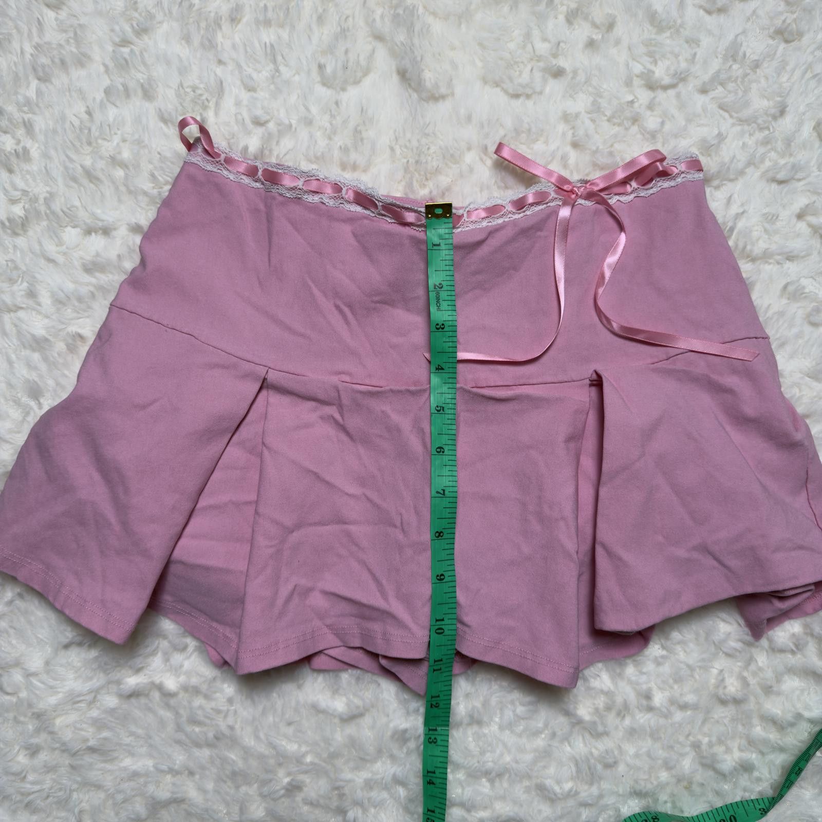 Other Altar'd State Pink Pleated Mini Skort Coquette Balletcore Size 32" / US 10 / IT 46 - 5 Thumbnail