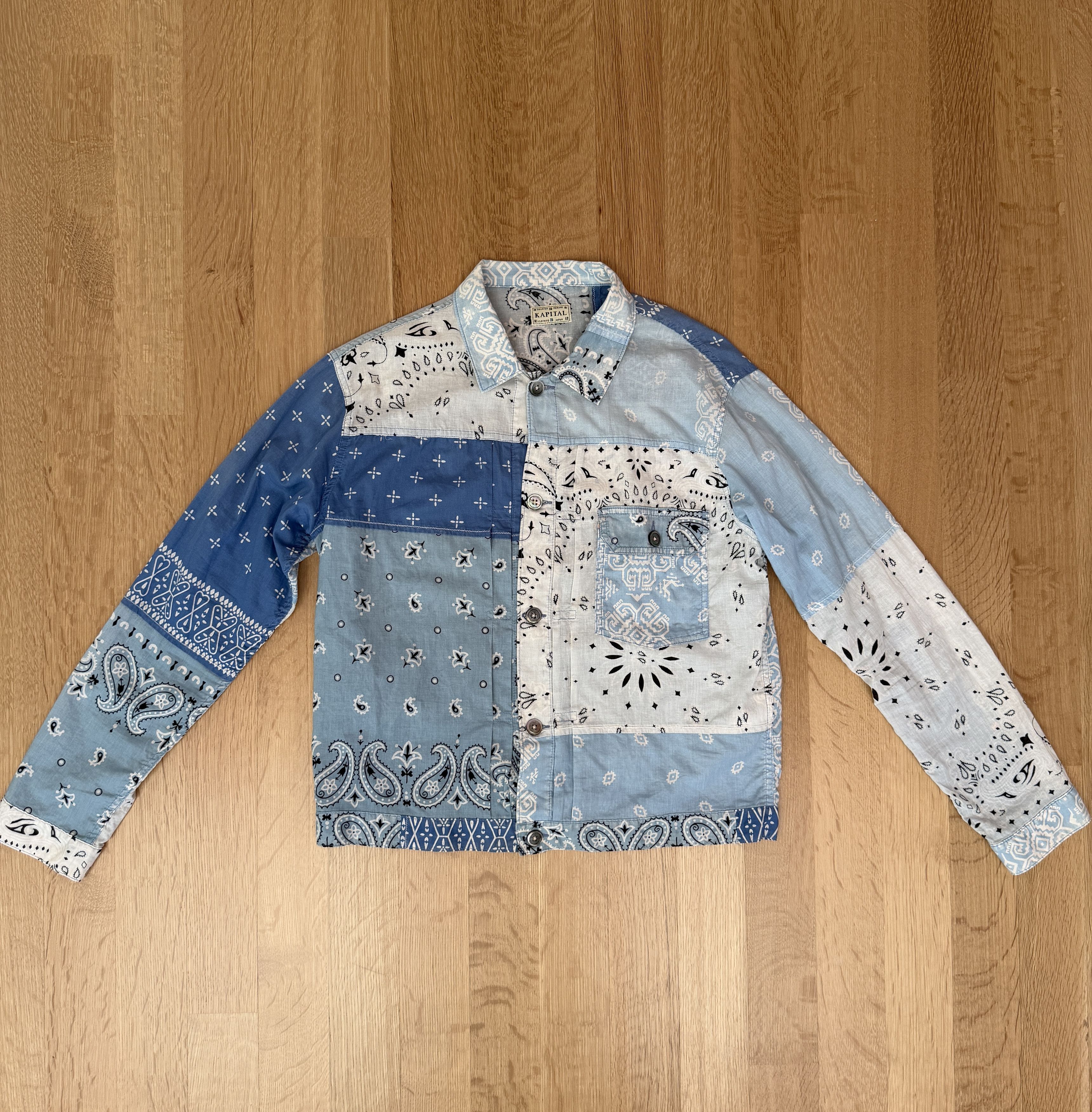 Kapital × Kapital Kountry Liberty Boro Jacket - hickory stripe