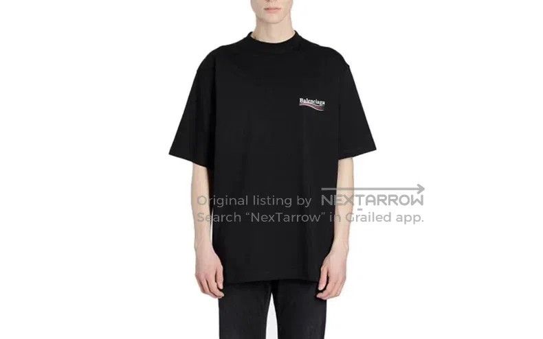 Balenciaga Balenciaga Coke print wave logo loose fit short-sleeve Size US S / EU 44-46 / 1 - 7 Thumbnail