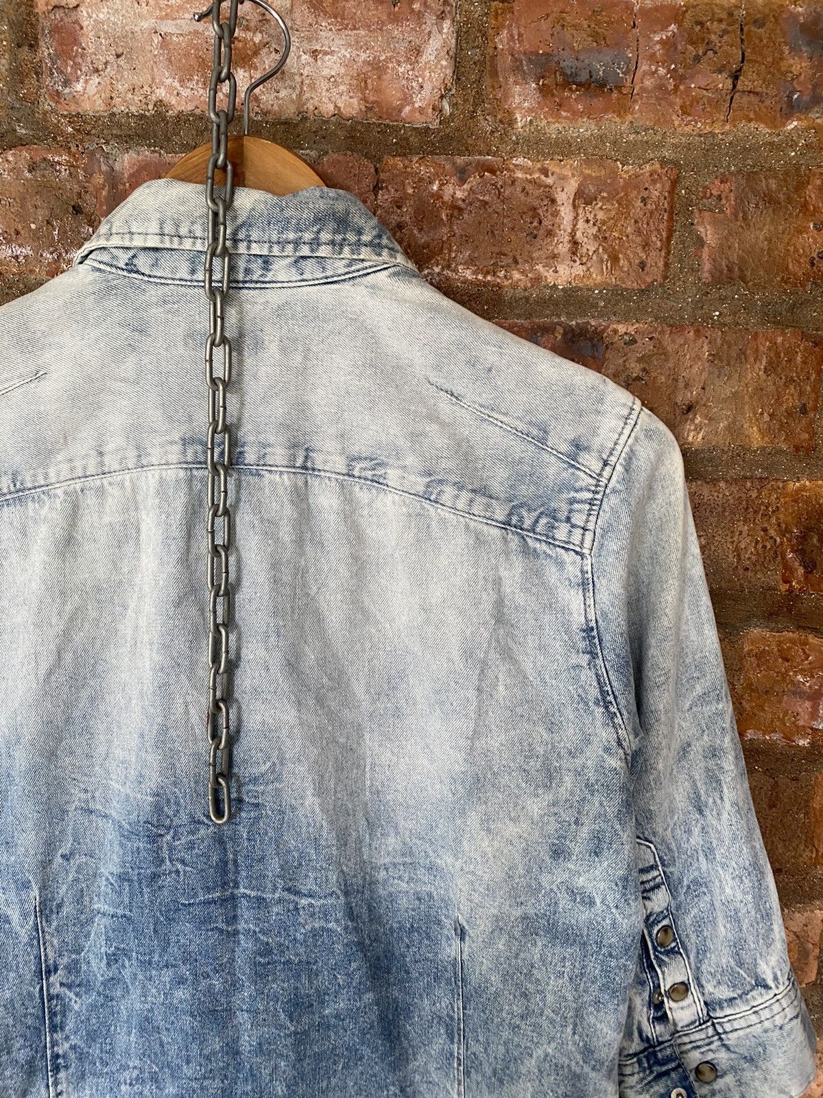 GOSTAR DE FUGA Gostar De Fuga Wash Denim 3/4 Sleeve Size US M / EU 48-50 / 2 - 8 Thumbnail