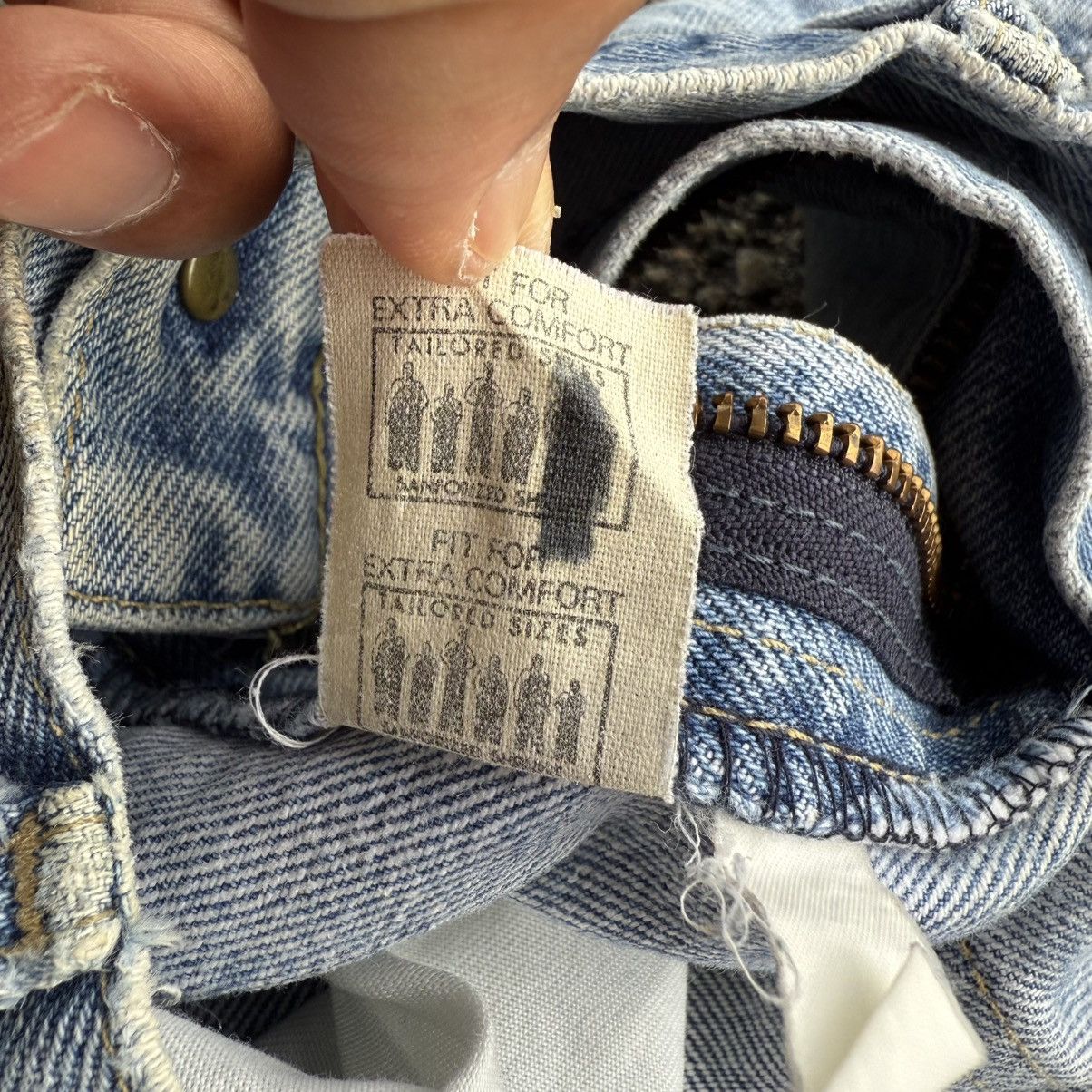 Lee VINTAGE LEE RIDER STRAIGHT FADED RIPPEP JEAN PANTS Size US 32 / EU 48 - 16 Thumbnail