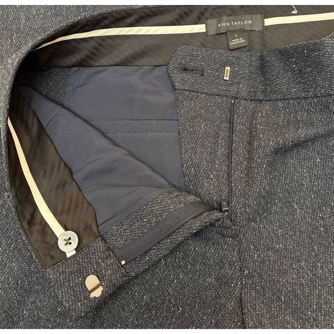 Ann Taylor Size 2 | ANN TAYLOR Womens Flat Front Mid Rise Trouser Pants Size 26" / US 2 / IT 38 - 5 Thumbnail