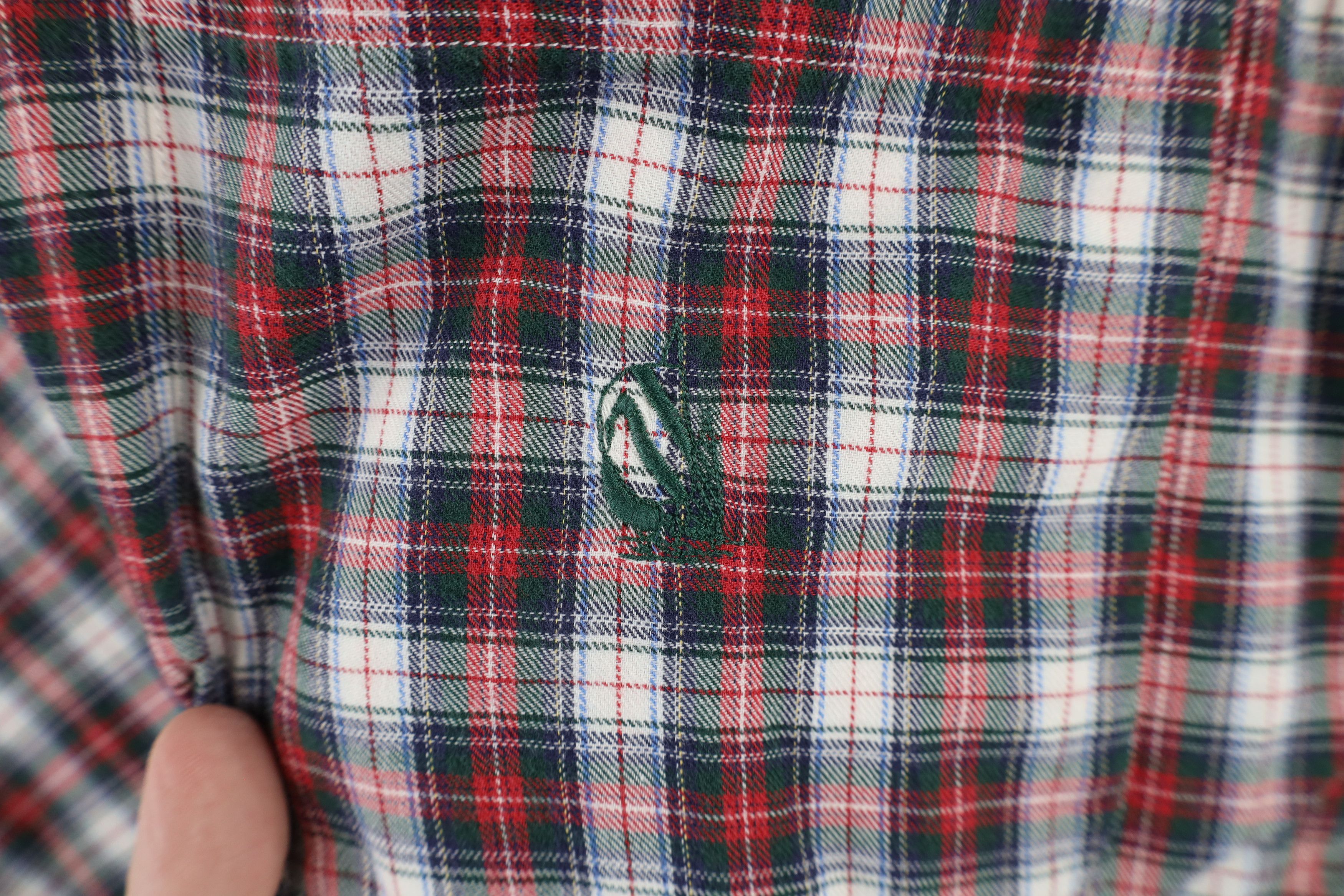 Nautica × Vintage Vintage 90s Nautica Flannel Collared Button Down Shirt Size US M / EU 48-50 / 2 - 4 Thumbnail