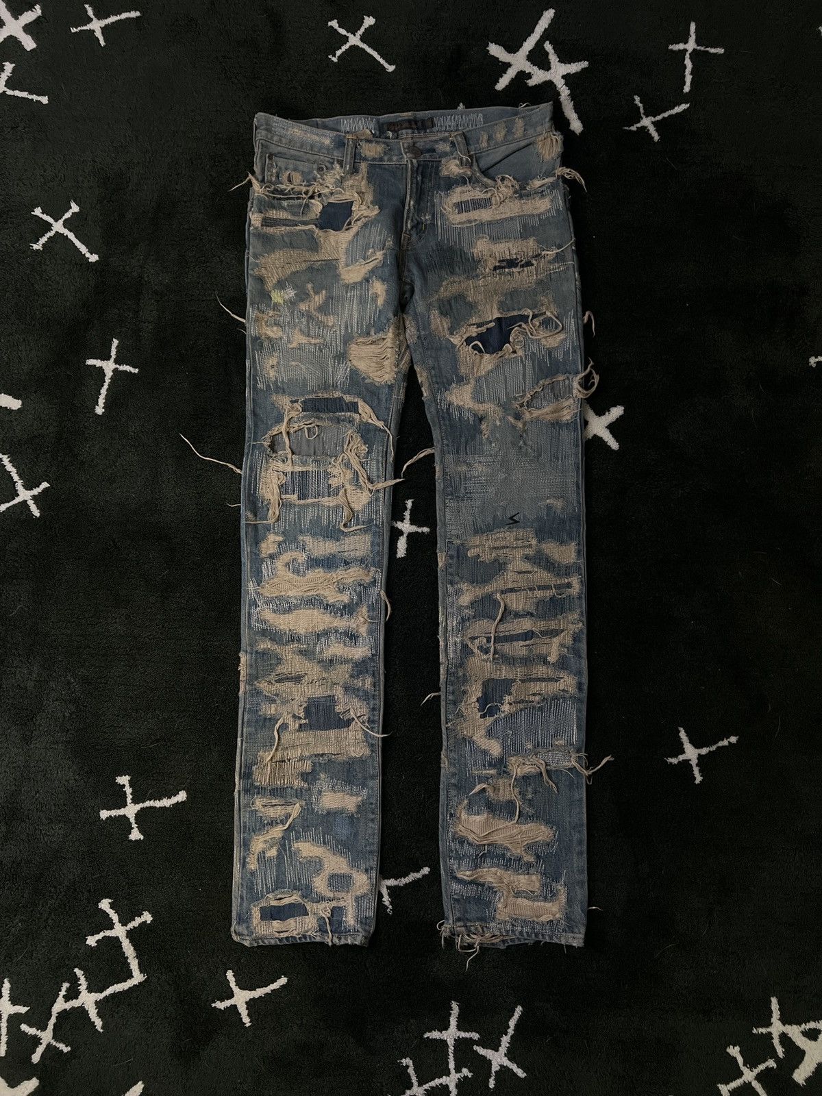 Undercover AW05 - “Arts & Craft” 85 Denim Blue Pants Size US 32 / EU 48 - 1 Thumbnail