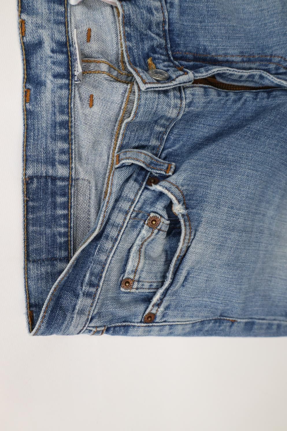Lucky Brand Vintage 90s Y2K Lucky Brand Flared Wide Leg Jeans USA Blue Size 30" / US 8 / IT 44 - 8 Thumbnail