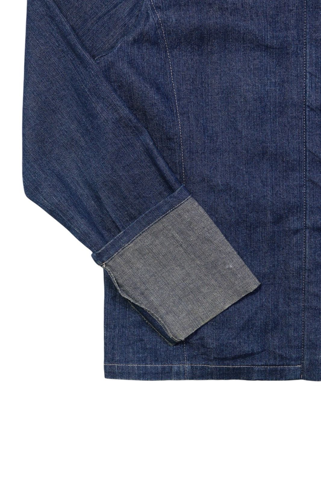 Japanese Brand × Vintage 1990s AQUART OVER SLEEVES DENIM ZIP UP JACKET Size US M / EU 48-50 / 2 - 6 Thumbnail