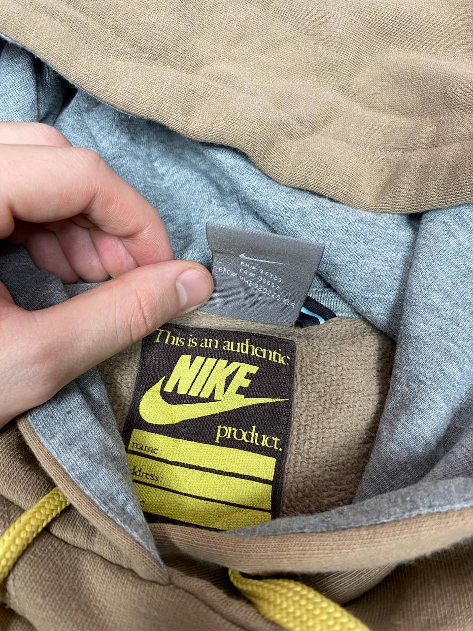 Nike Vintage Nike Hoodie Medium Brown Fleece Travis Scott Size XL Size US XL / EU 56 / 4 - 8 Thumbnail