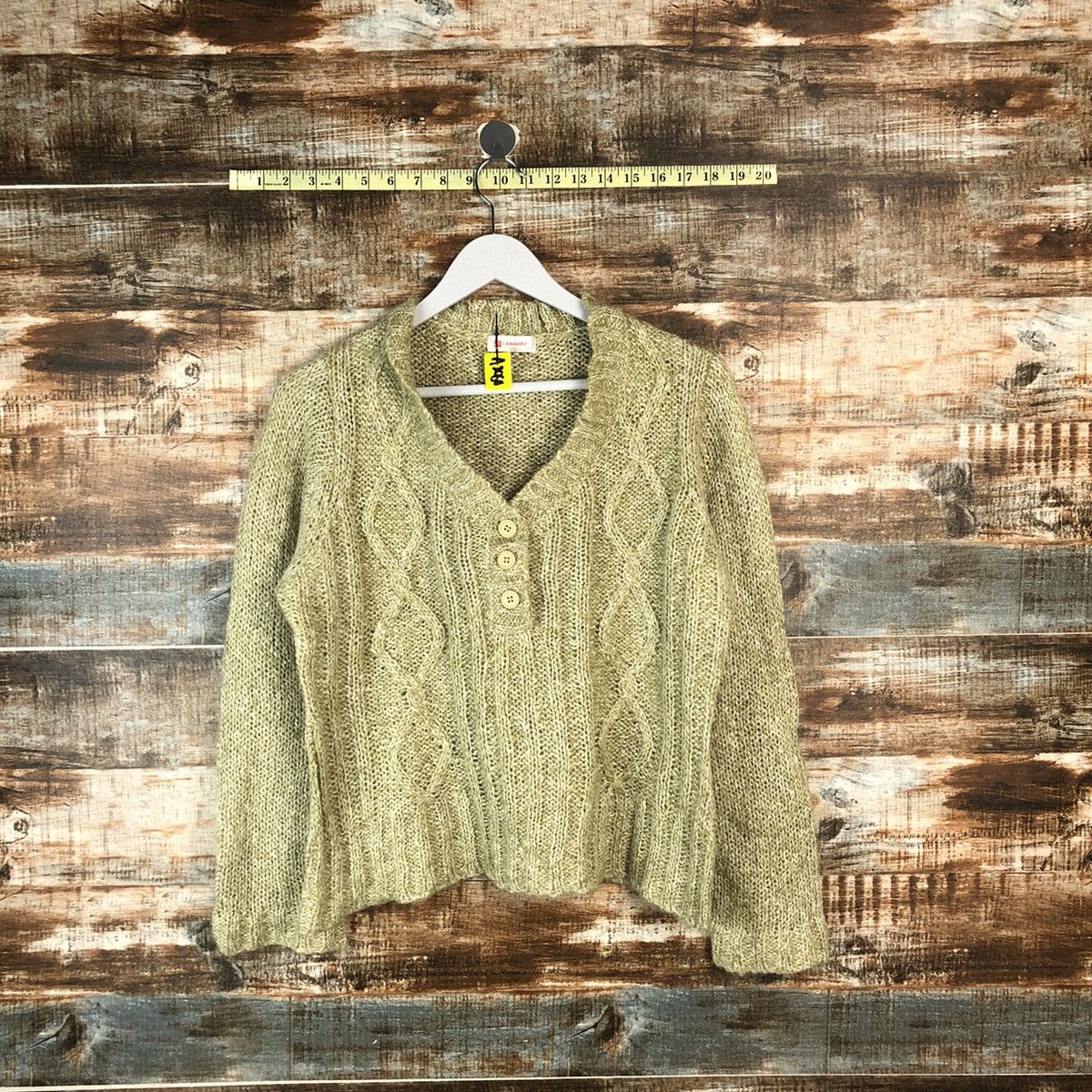 Homespun Knitwear × Japanese Brand L& Beautiful Green Knitwear vintage #A2060 Size M / US 6-8 / IT 42-44 - 1 Thumbnail