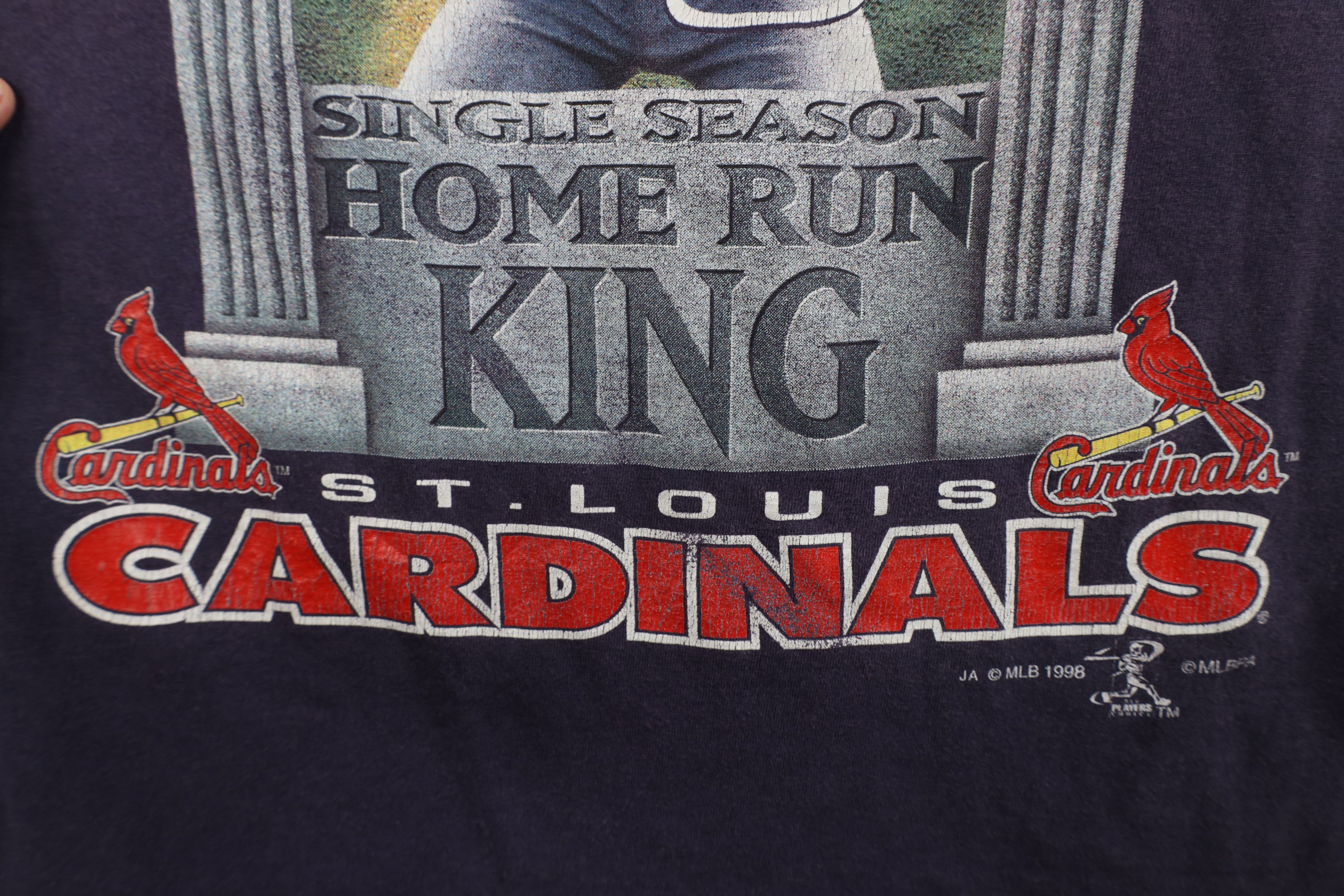 Vintage Vintage 90s Home Run King St Louis Cardinals T-Shirt Size US L / EU 52-54 / 3 - 10 Thumbnail