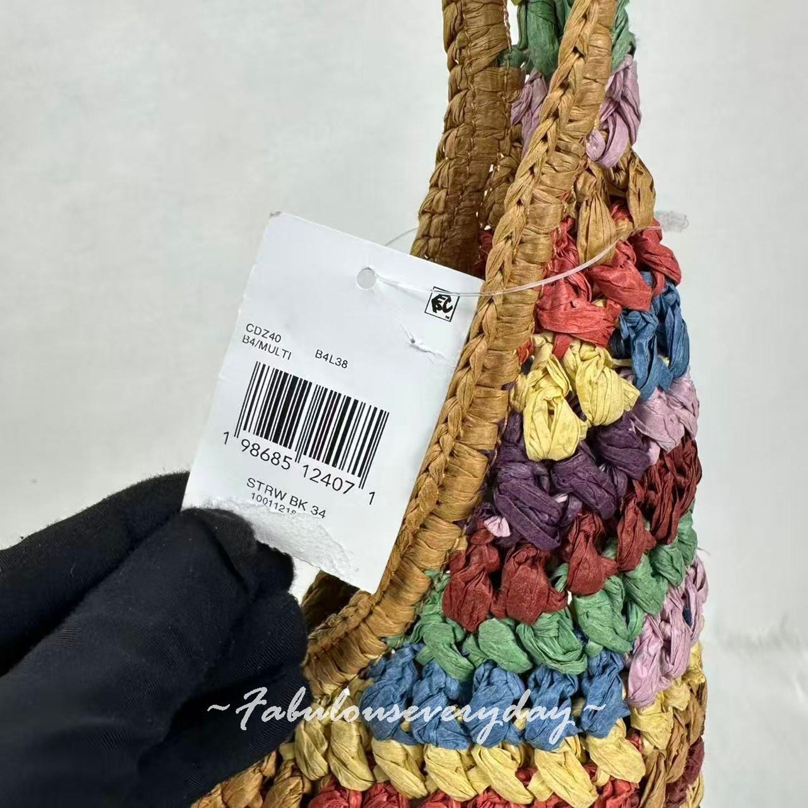 Coach COACH Brooklyn Shoulder Bag 34 In Straw/Brass/Multi CDZ40 Size ONE SIZE - 8 Thumbnail