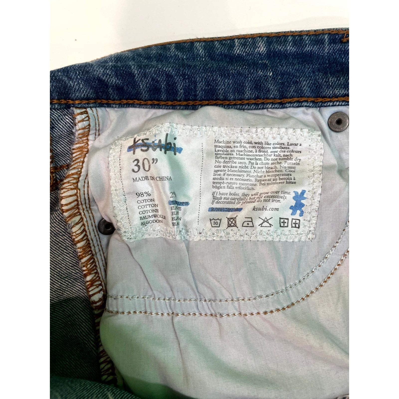 Ksubi Ksubi 1999 Light Wash Jeans Size US 30 / EU 46 - 6 Thumbnail