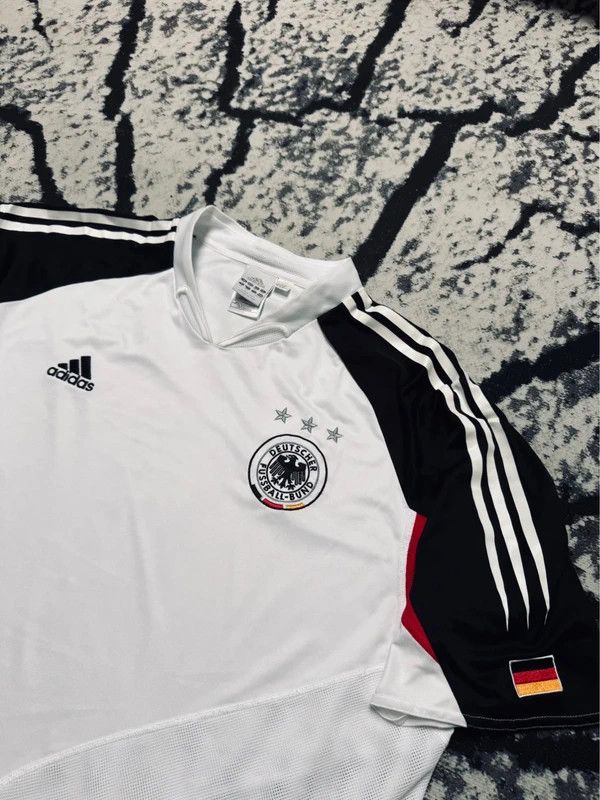 Adidas Vintage Adidas German National Team T-shirt white black XXL Size US XXL / EU 58 / 5 - 3 Thumbnail