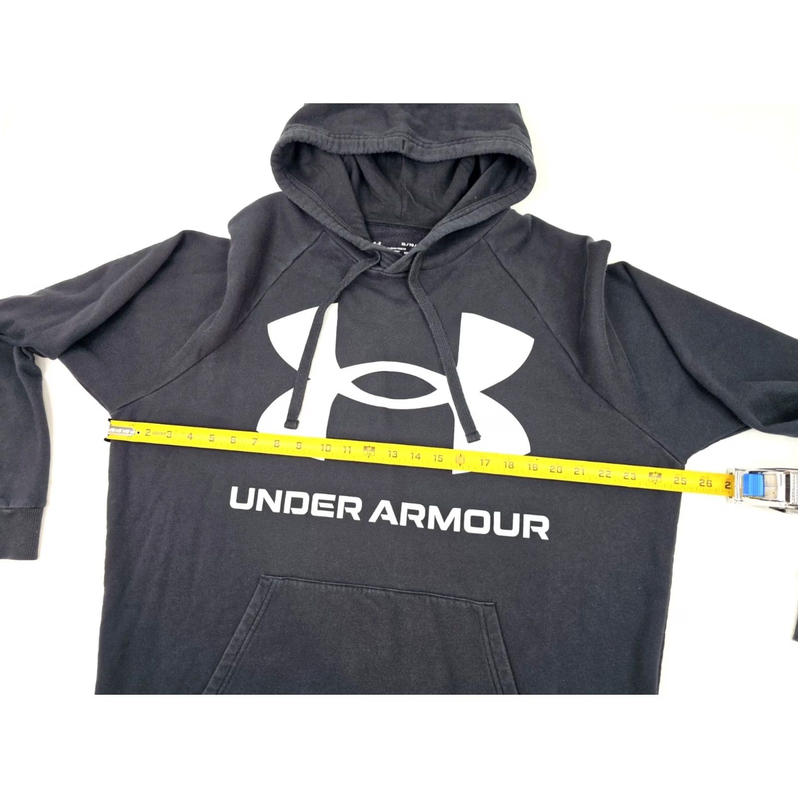 Under Armour Under Armour Rival Fleece ColdGear Loose Pullover Hoodie Men XL Washed Black Size US XL / EU 56 / 4 - 6 Thumbnail