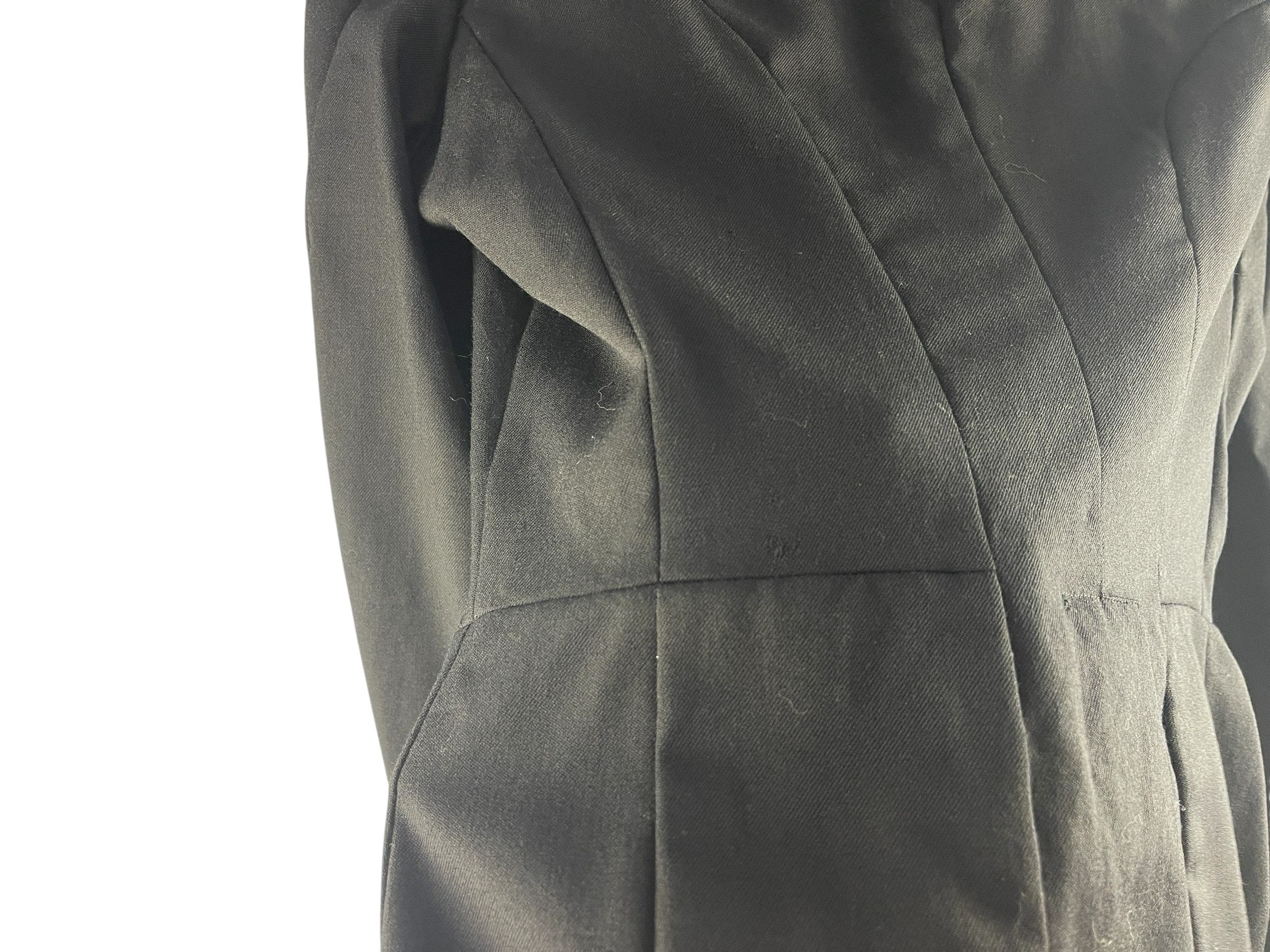 Comme des Garcons CDG BLACK Curved Panel Wool Blazer Japanese Avant Tailoring Size S / US 4 / IT 40 - 12 Thumbnail
