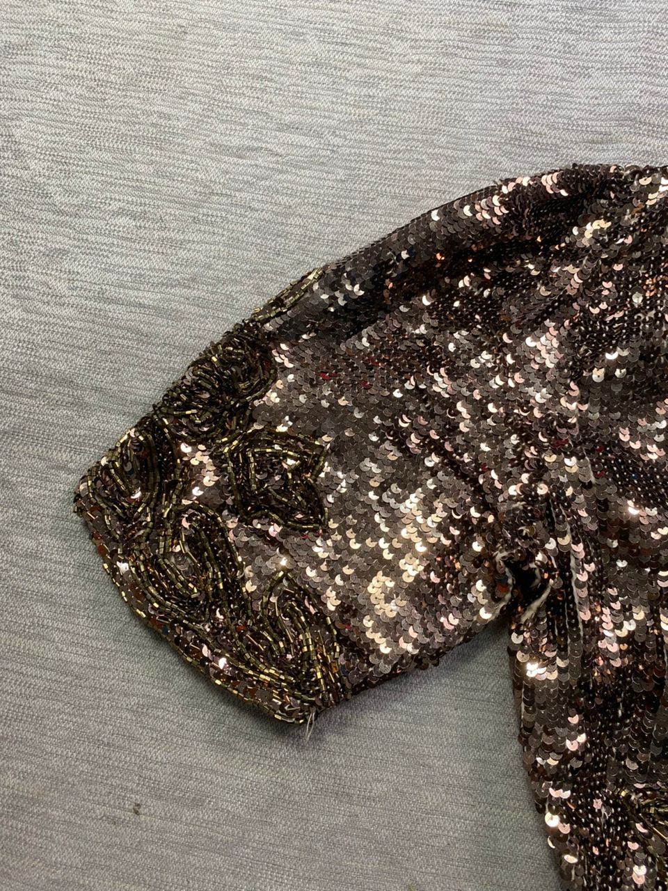 Designer × Norma Kamali Norma Kamali Sequin Party Cropped Jacket Size S / US 4 / IT 40 - 4 Thumbnail