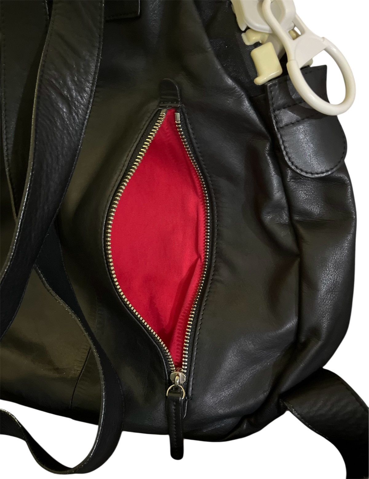 Yohji Yamamoto KAWA KAWA JAPAN By YOHJI YAMAMOTO FULL LEATHER BACKPACK Size ONE SIZE - 10 Thumbnail