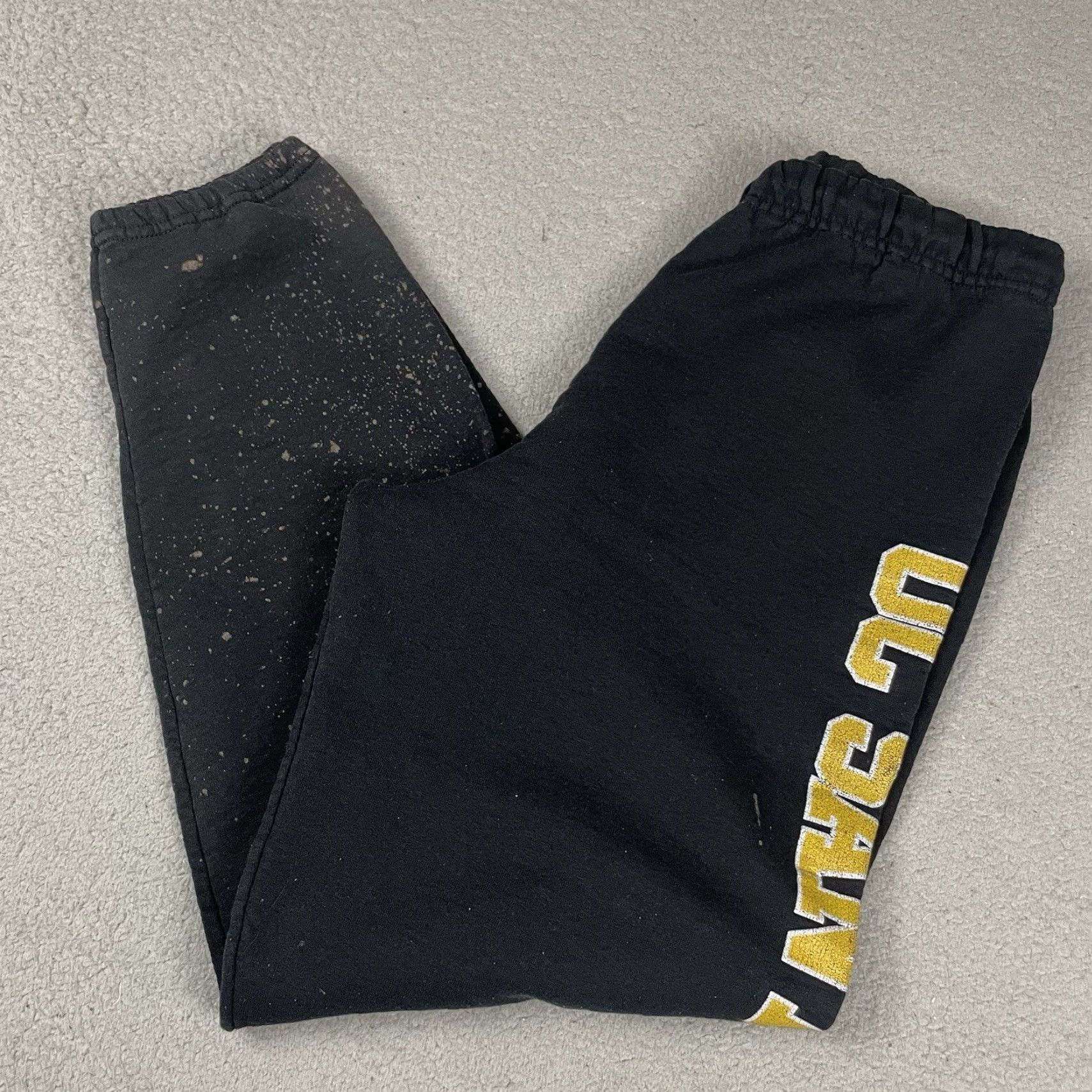Jerzees VINTAGE UC SANTA CRUZ Slugs Sweatpants Men S Black College Athletic JERZEES Pattern Logo Size US 29 - 2 Thumbnail