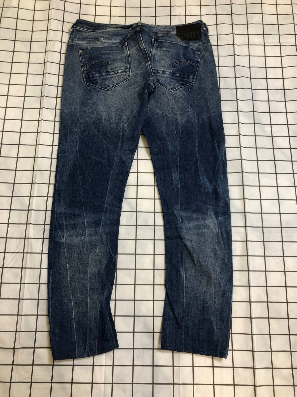 G-Star G-Star Raw GS01 Arc 3D Slim Blue Denim Jeans Size 31" - 20 Thumbnail