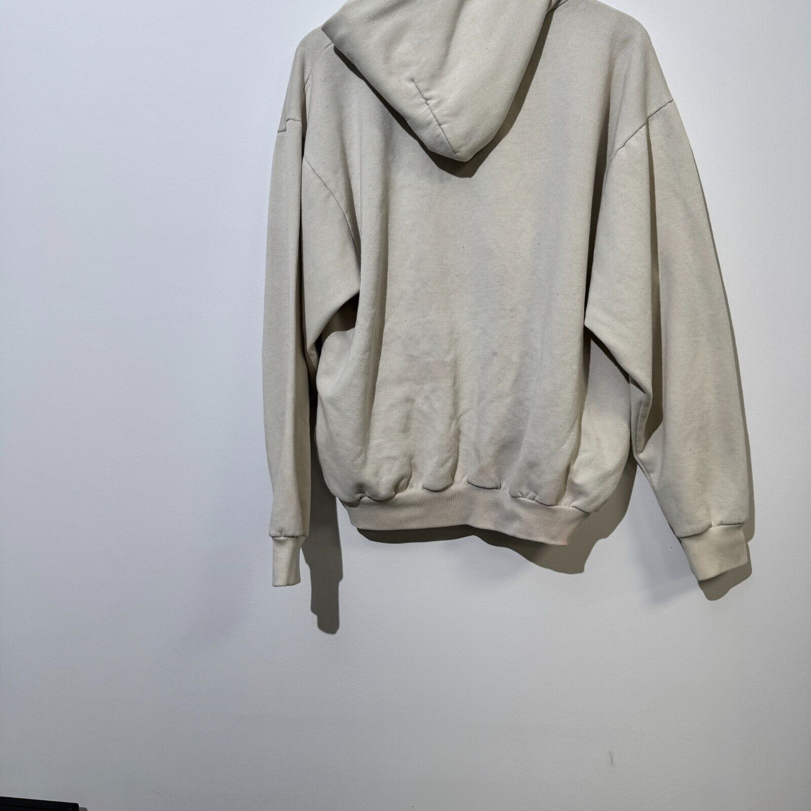 Vintage Vintage Unisex Beige Cotton Hoodie Size L Pennstate Button Size US L / EU 52-54 / 3 - 10 Thumbnail