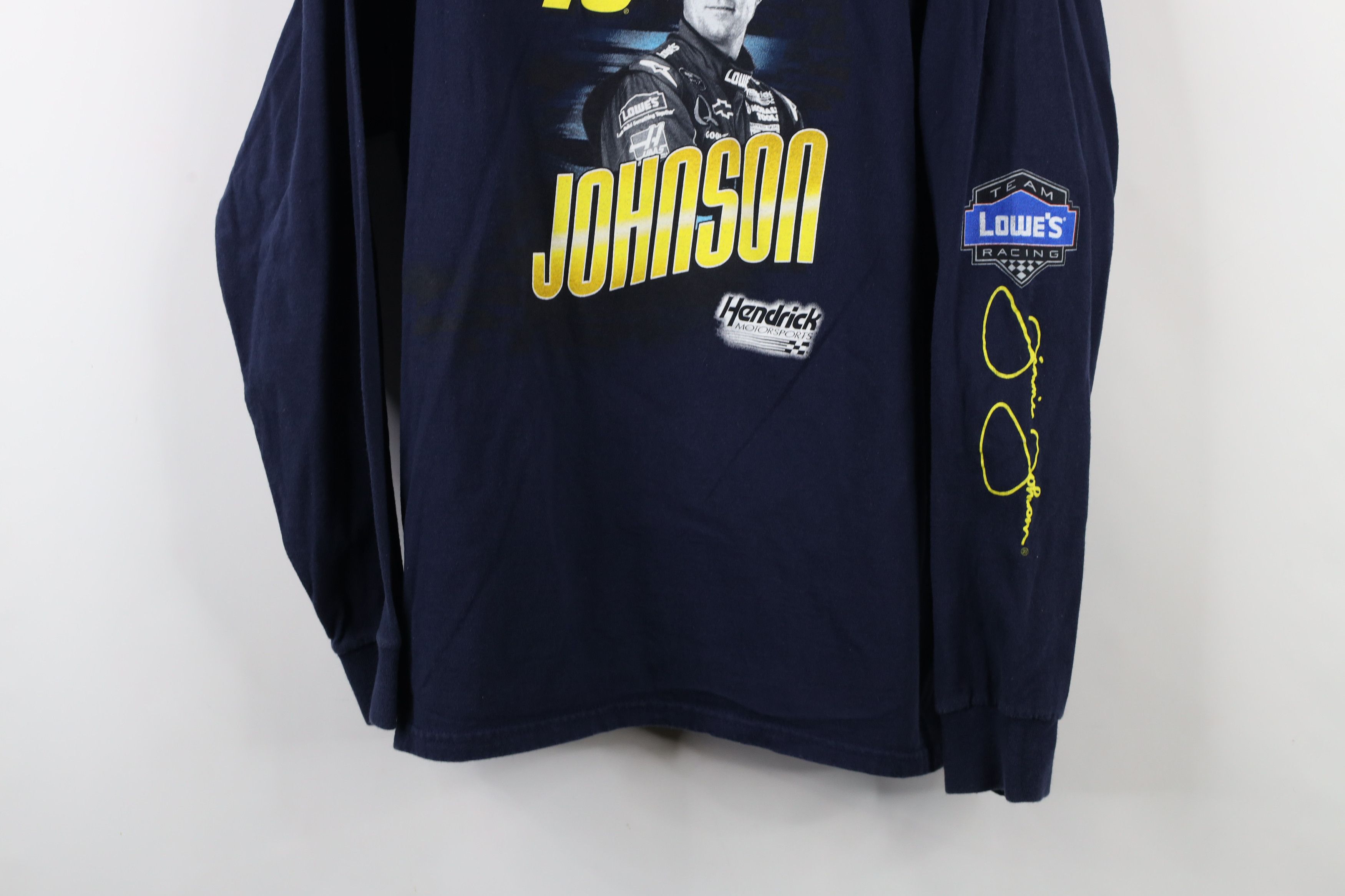 Vintage Vintage NASCAR Jimmi Johnson Racing Long Sleeve T-Shirt AOP Size US L / EU 52-54 / 3 - 3 Thumbnail