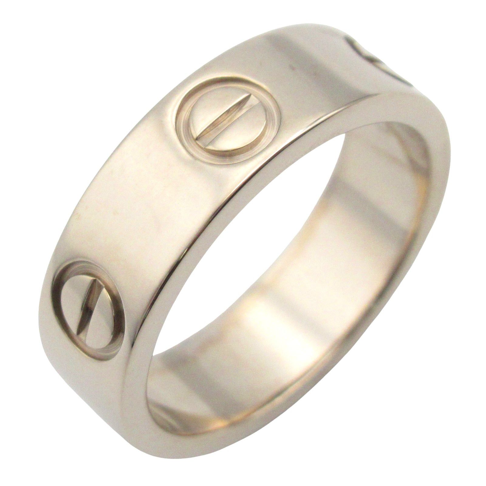 Cartier Cartier Love Ring K18Wg (White Gold) Silver Size ONE SIZE - 1 Thumbnail