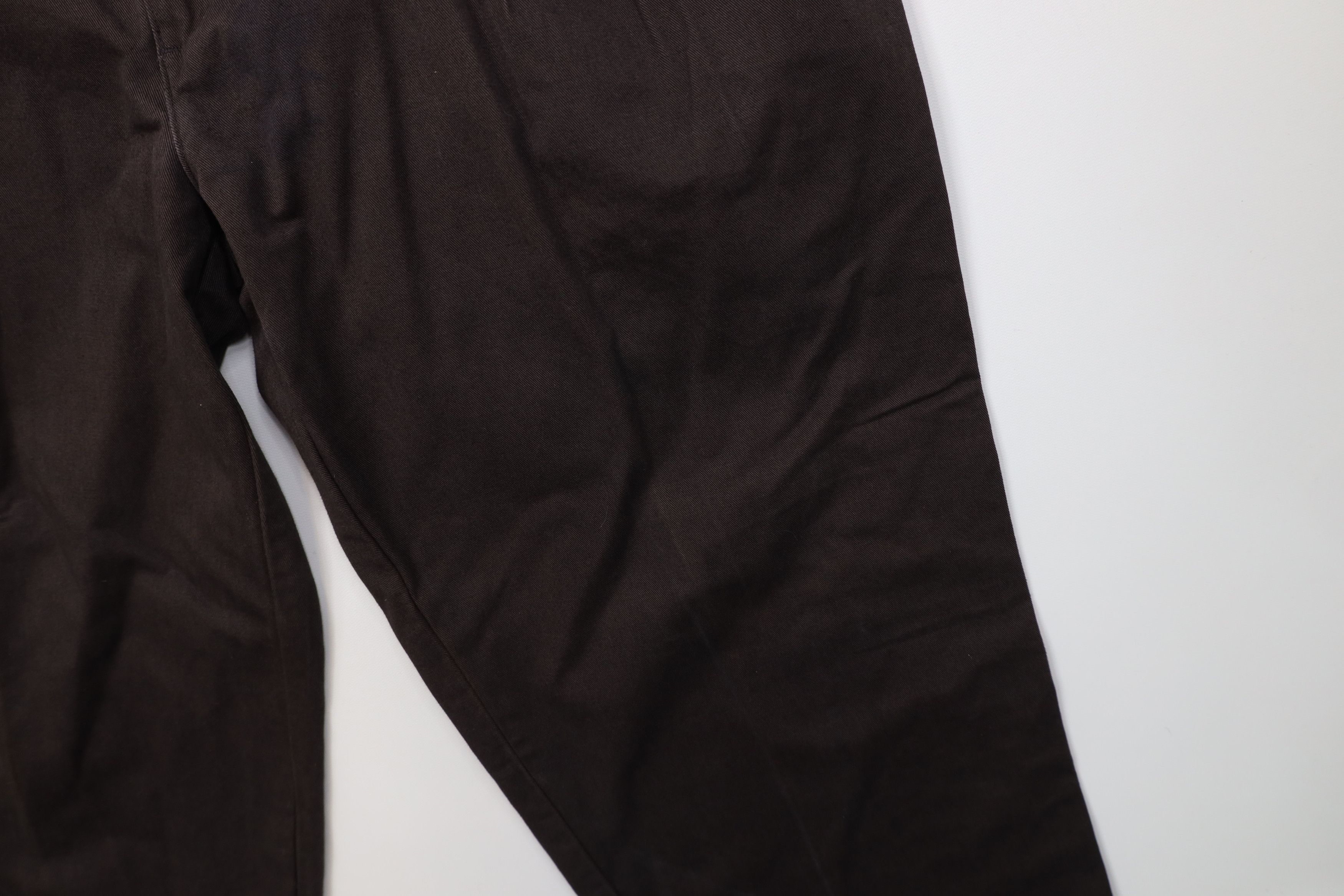 Vintage Vintage 90s Streetwear Wide Leg Chino Pants Chocolate Brown Size US 36 / EU 52 - 5 Thumbnail