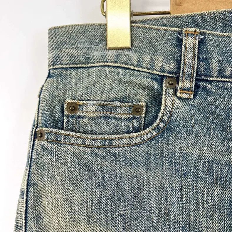 Saint Laurent Paris Saint Laurent Paris Washed distressed ripped men's blue je Size US 29 - 5 Thumbnail