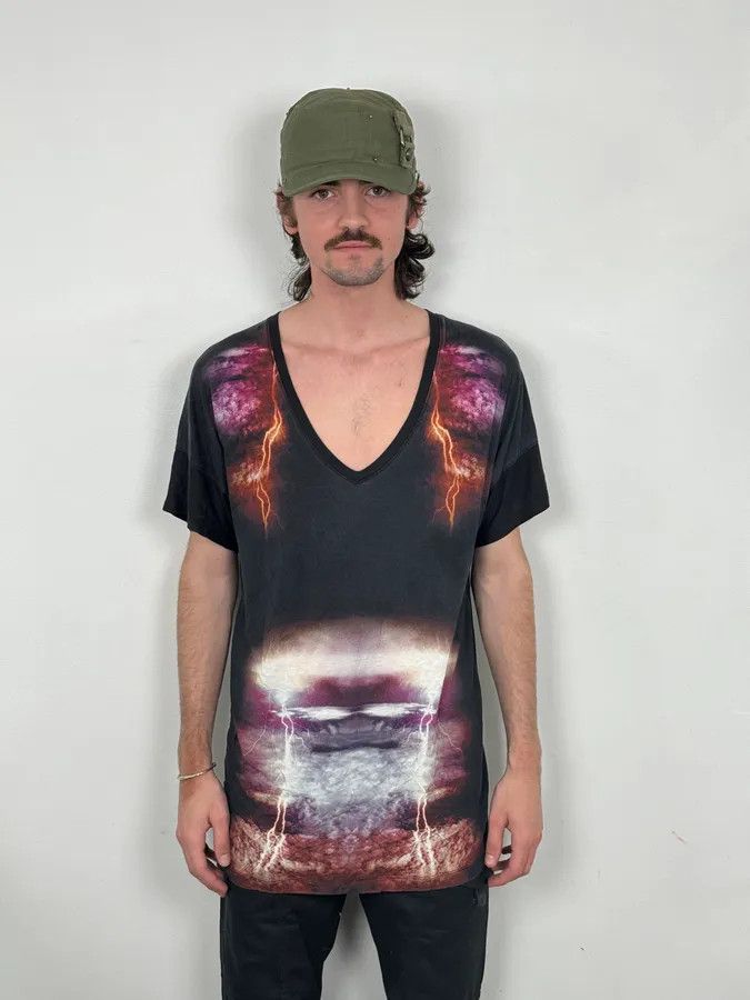 Alexander McQueen SS2012 Alexander McQueen Black Storm Lightning T-Shirt Size US L / EU 52-54 / 3 - 2 Thumbnail