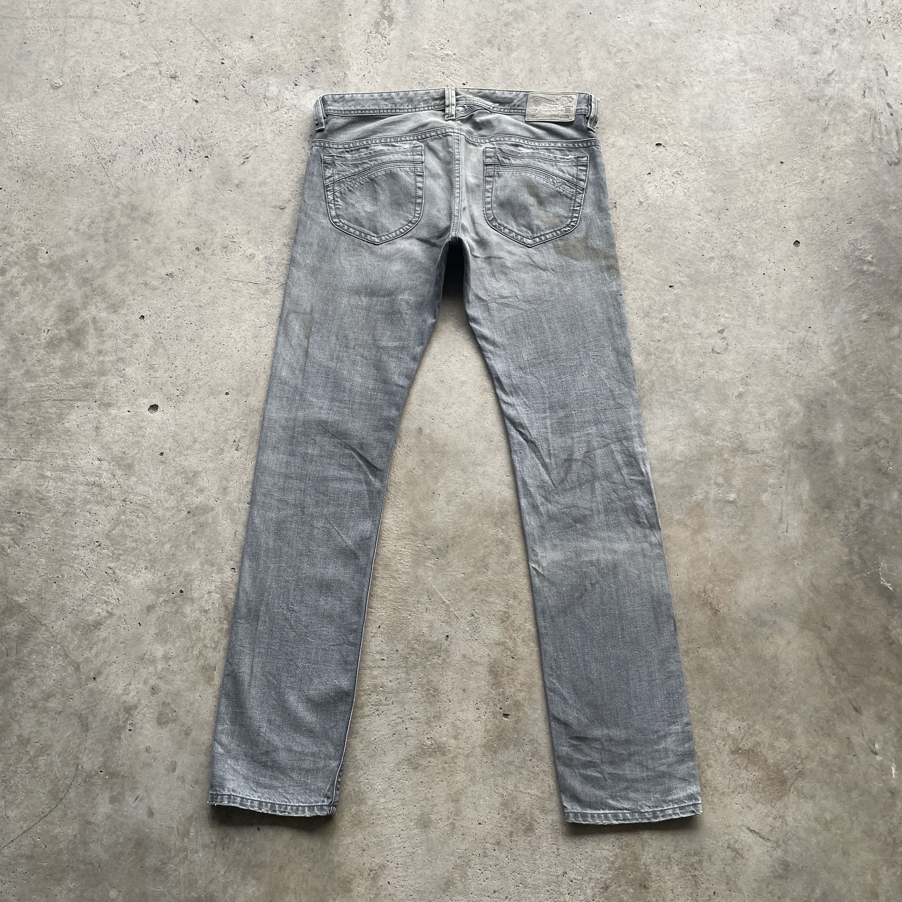 Diesel W35 VINTAGE DIESEL INDUSTRY JEANS BLACK FADED DENIM PANTS Size US 35 - 12 Thumbnail