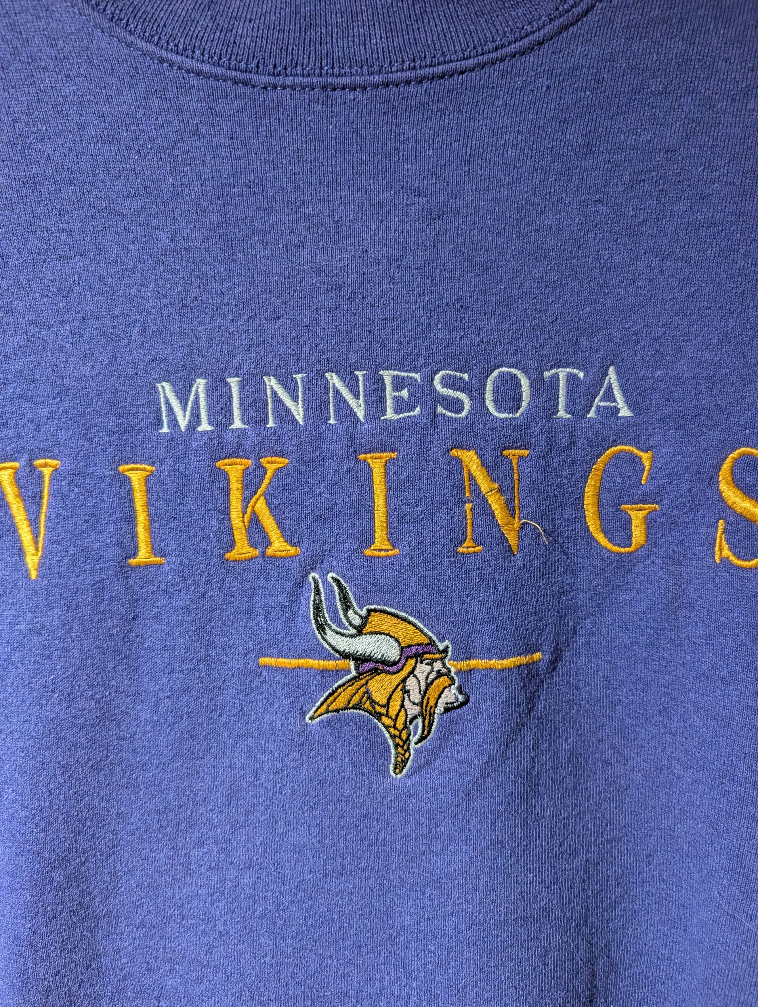 NFL Vintage Minnesota Vikings Embroidered Crewneck Sweatshirt Size US M / EU 48-50 / 2 - 2 Thumbnail