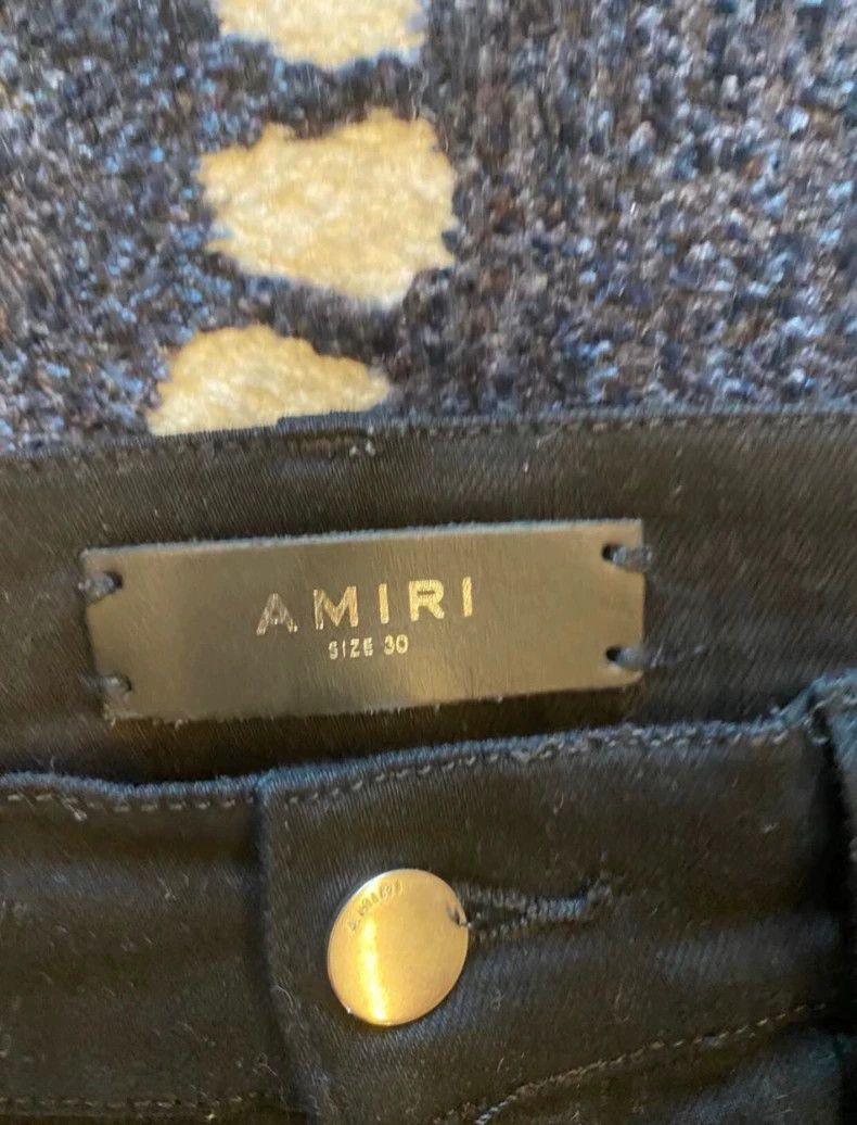 Amiri Amiri multi-element patchwork black jeans Size US 30 / EU 46 - 2 Thumbnail