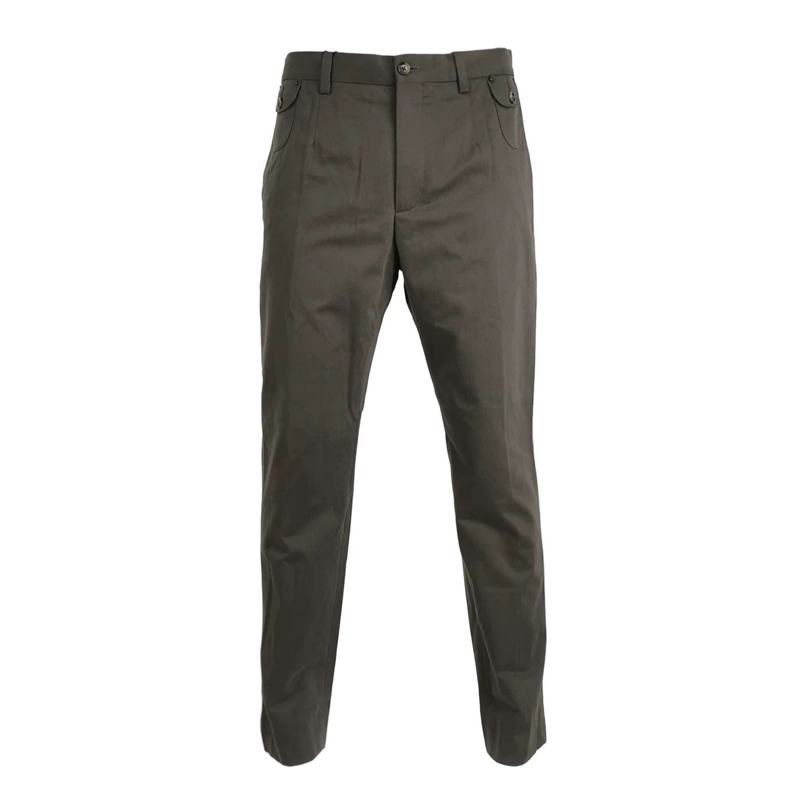 Dolce & Gabbana Dolce&Gabbana Cotton Solid Trousers Size 48 Size US 32 / EU 48 - 1 Thumbnail