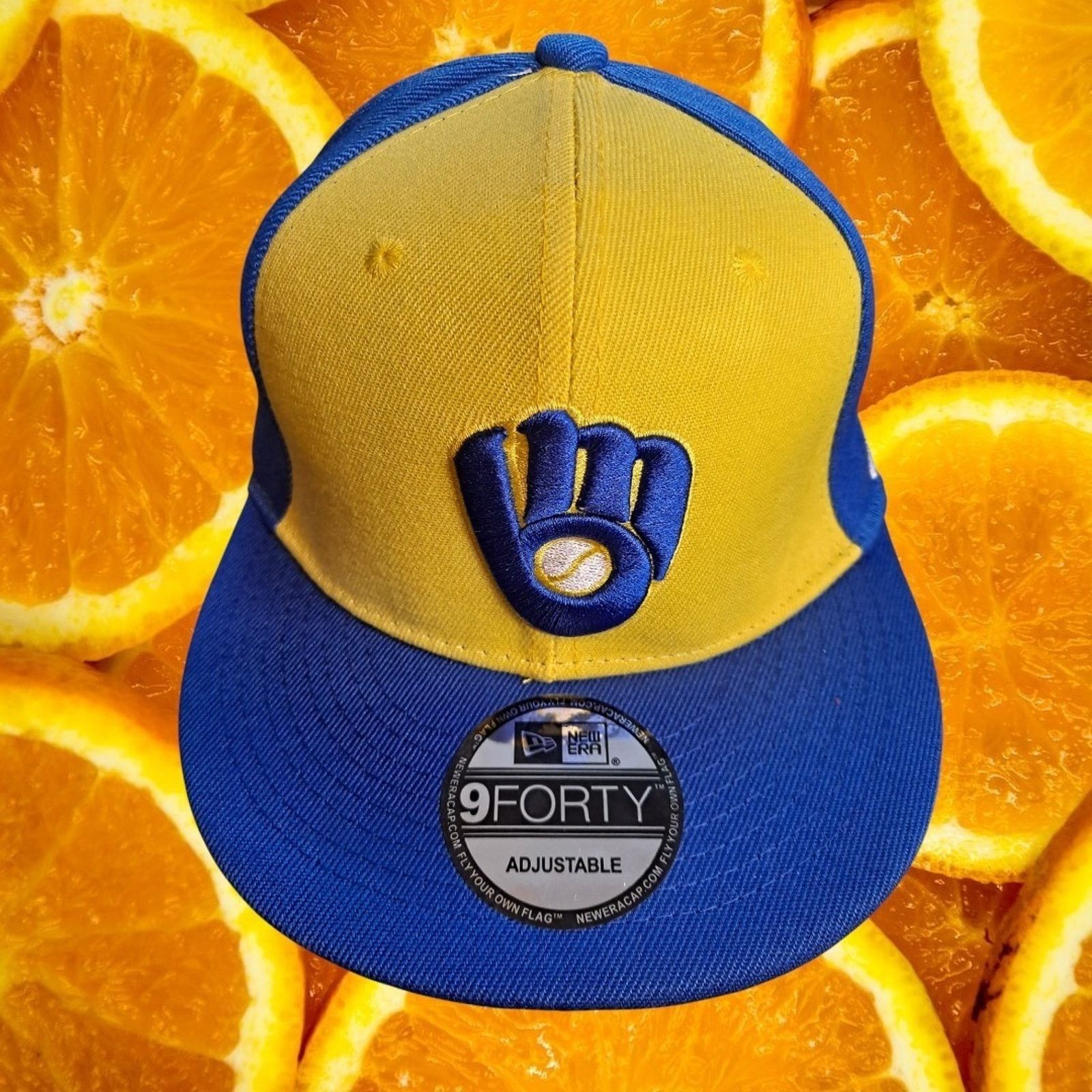 New Era Milwaukee Brewers New Era 9FORTY Adjustable Hat MLB Cap Size ONE SIZE - 1 Thumbnail
