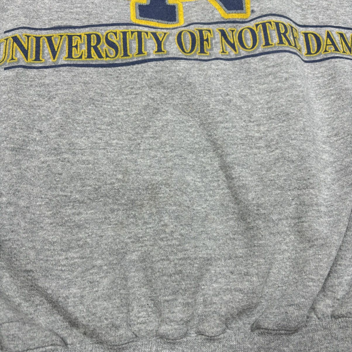 Vintage Vintage sweatshirt university of Notredame grey large USA Size L / US 10 / IT 46 - 3 Thumbnail