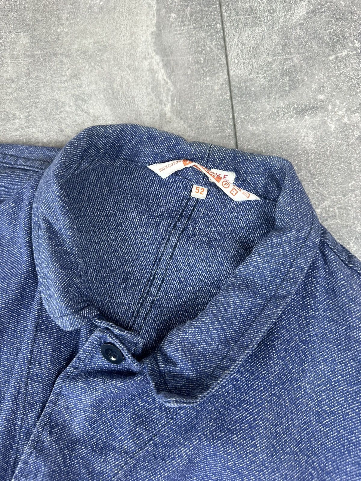 Le Laboureur Vintage Retro 70S Fischer Pecheur WorkWear Chore Jacket Size US L / EU 52-54 / 3 - 10 Thumbnail
