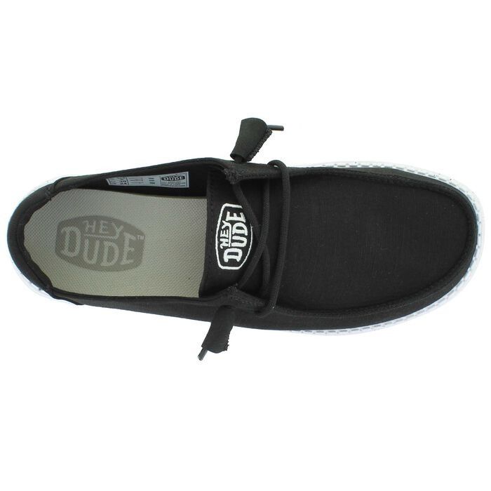 Other NWT Hey Dude Women's 10 Wendy Slub Black Canvas Casual Sneak Size US 10 / IT 40 - 14 Thumbnail