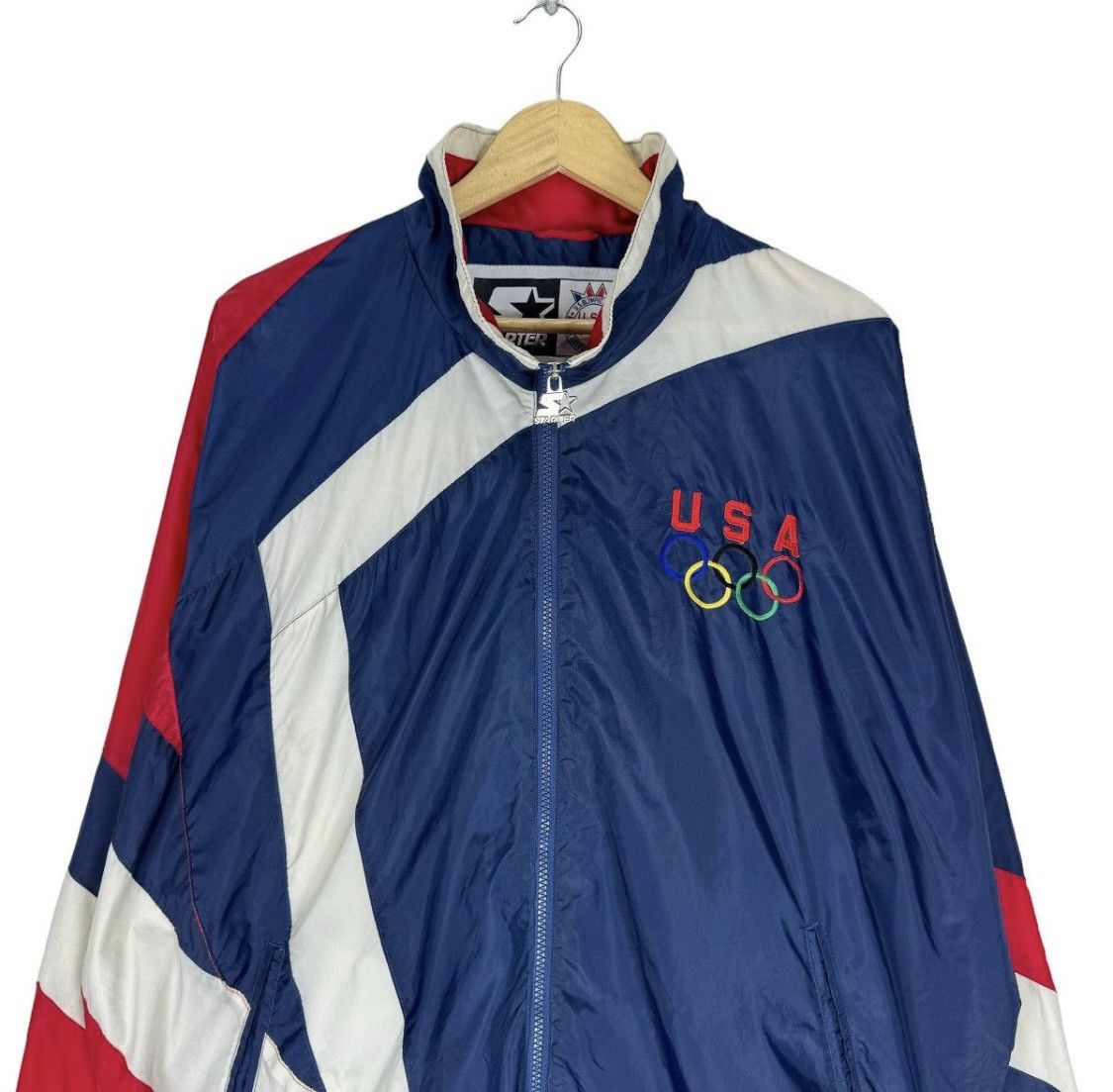 Starter × USA Olympics × Vintage Starter USA Olympics jacket Size US L / EU 52-54 / 3 - 3 Thumbnail
