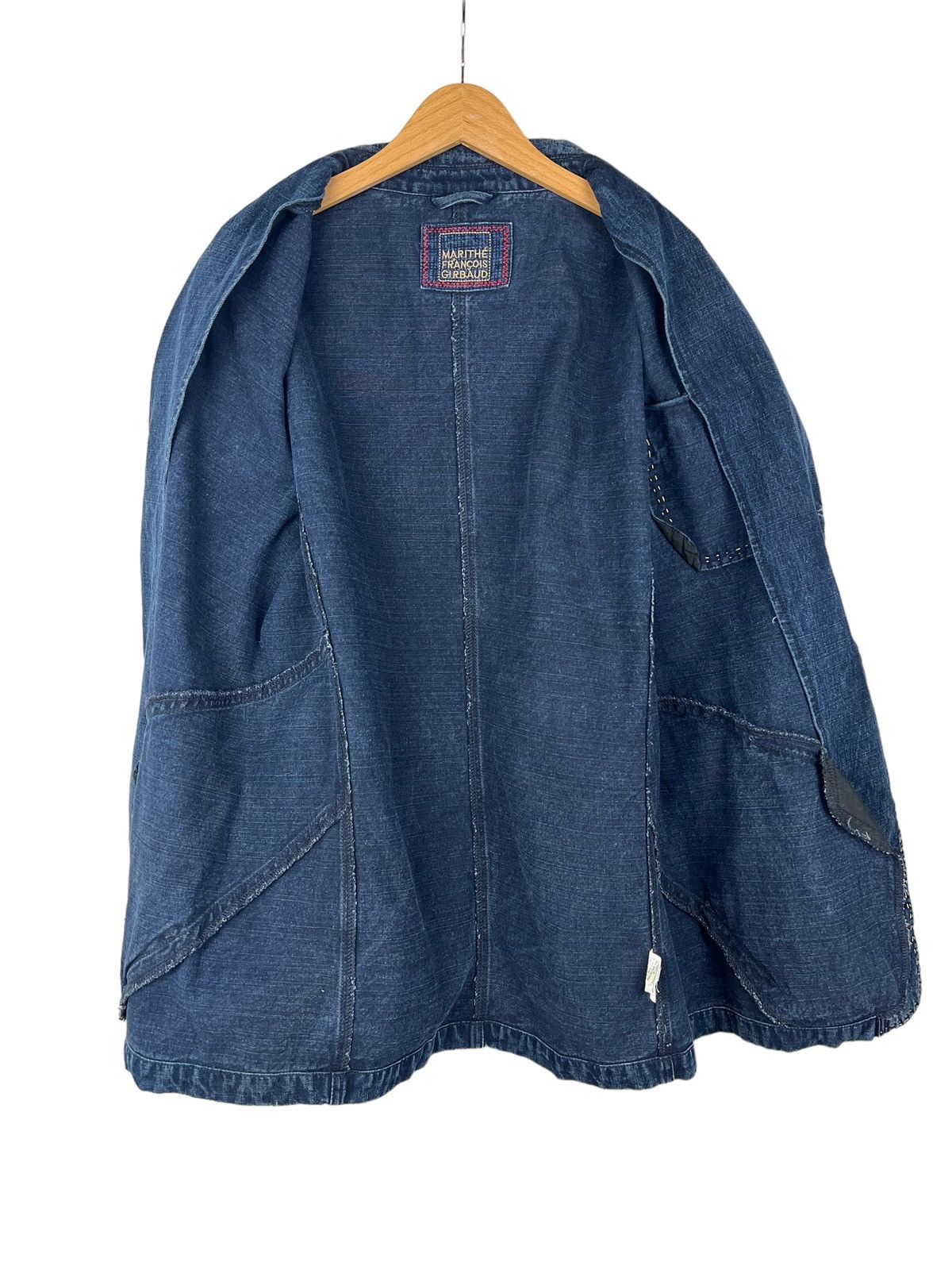 Marithe + Francois Girbaud Vintage Marithe Francois Girbaud Denim Blazer Jacket Size US L / EU 52-54 / 3 - 10 Thumbnail