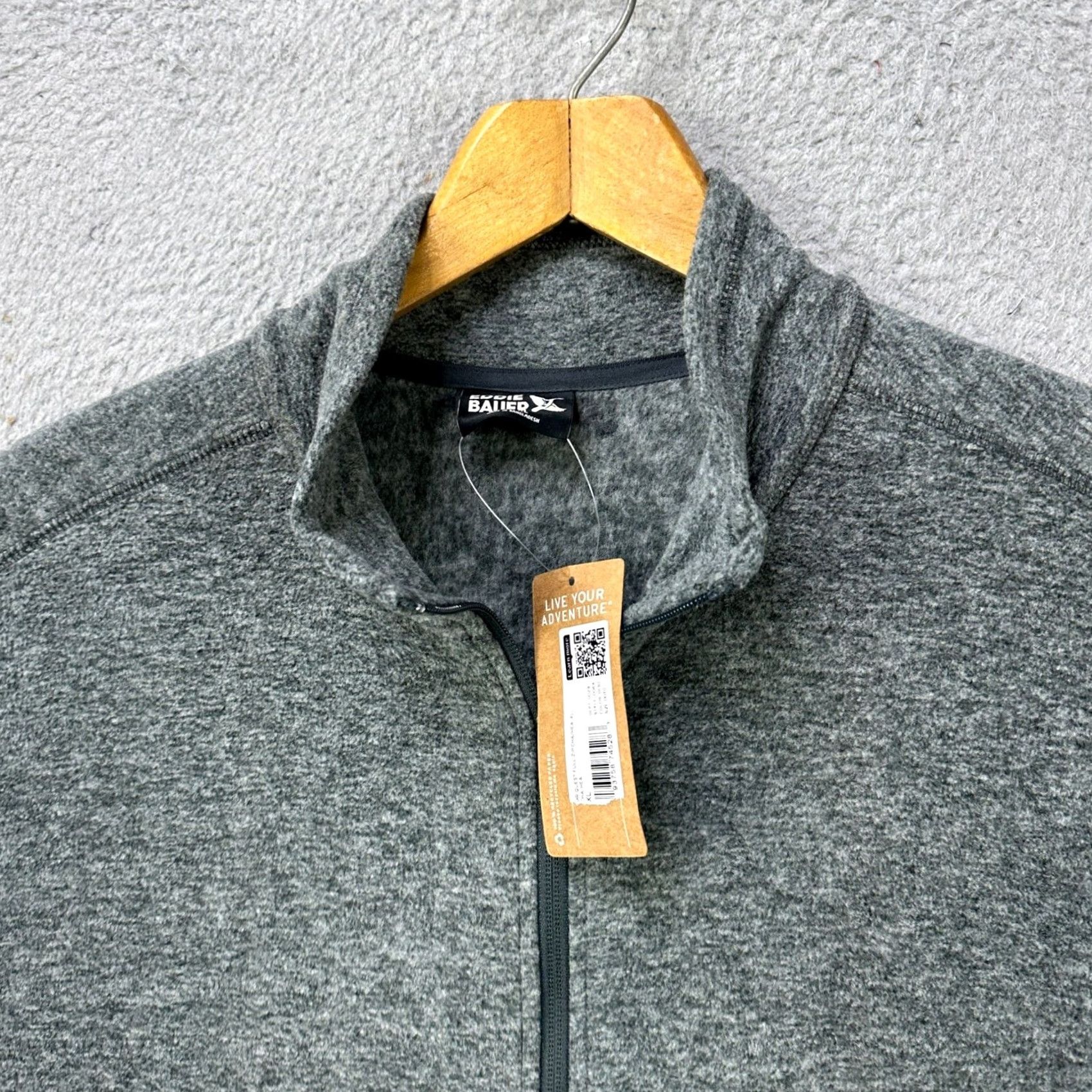 Eddie Bauer VINTAGE? No. Eddie Bauer Jacket Full Zip Mens XL Gray Long Sleeve Pockets Outdoor Logo NEW Size US XL / EU 56 / 4 - 5 Thumbnail