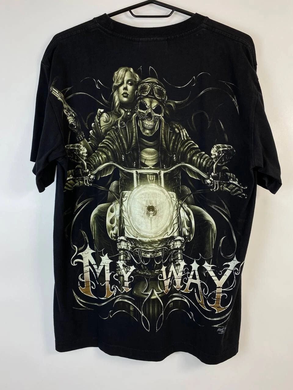 Other Vintage Shirt “My Way” Graphic Print Skull Bike Size M Size US M / EU 48-50 / 2 - 3 Thumbnail