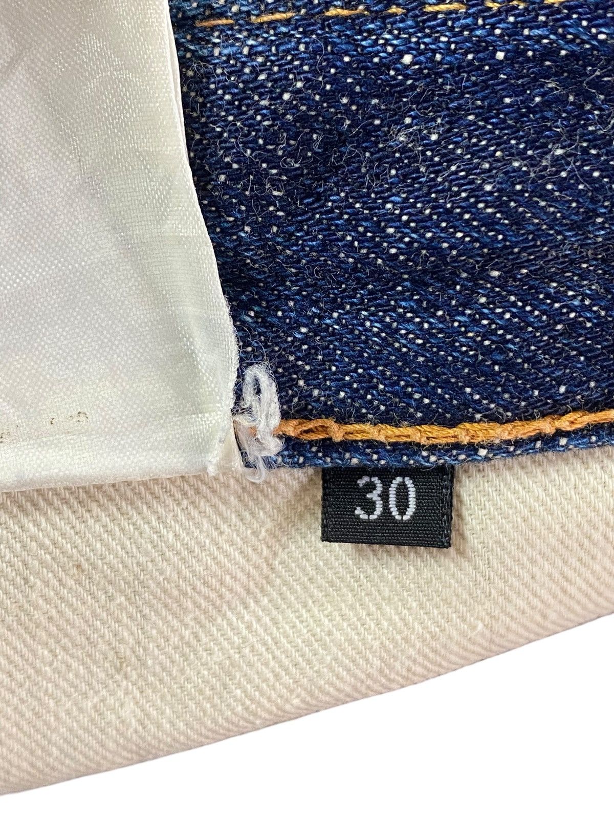 Japanese Brand Tenoras Japan Selvedge Denim Vintage Blue Straight Slim Leg Size US 30 / EU 46 - 17 Thumbnail