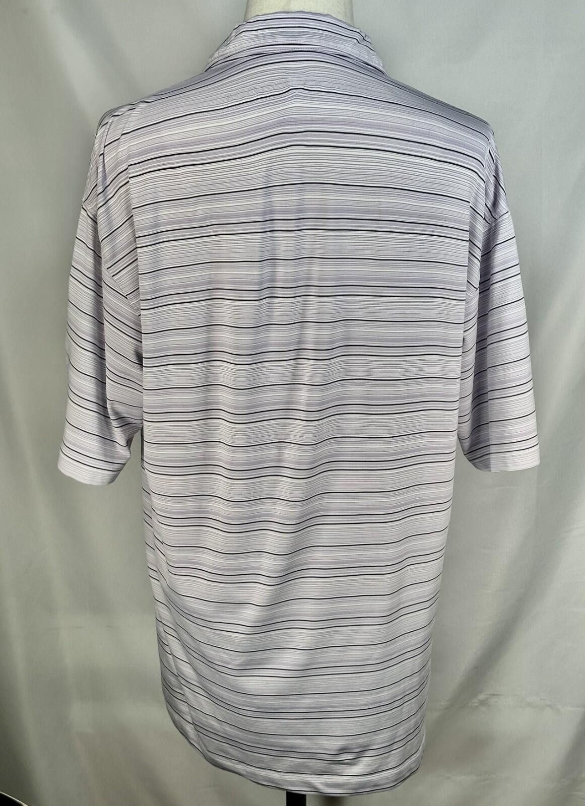 Nike Nike Golf Striped 1/4 Button Polo Shirt Purple Mens L Size US L / EU 52-54 / 3 - 2 Thumbnail