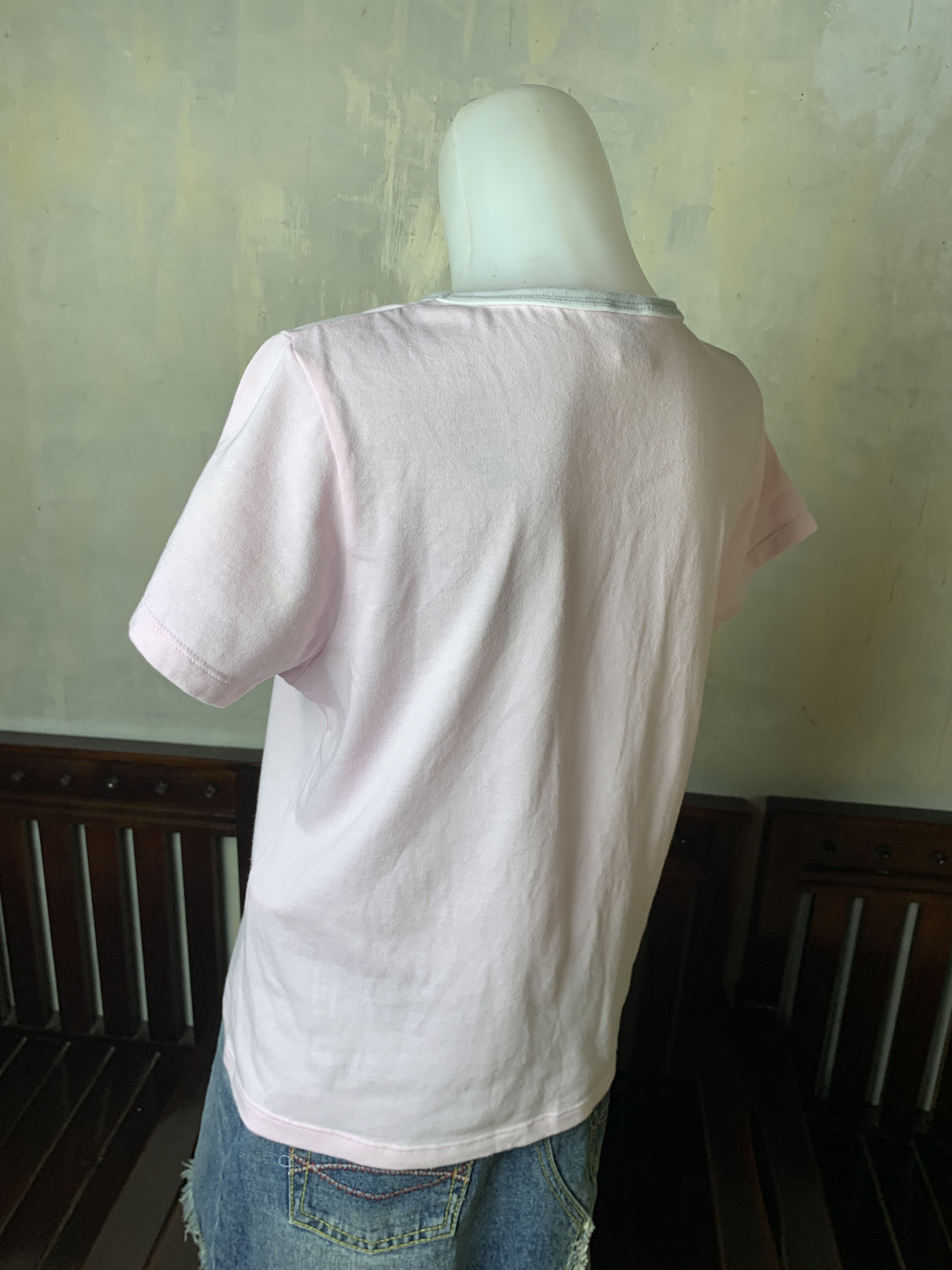 Courreges 2000s courreges sport futur Soft Pink Tee (M) Size M / US 6-8 / IT 42-44 - 3 Thumbnail
